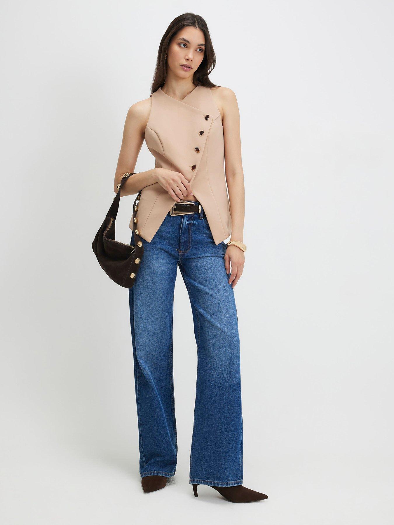 river-island-short-collarless-asym-waistcoat-beige