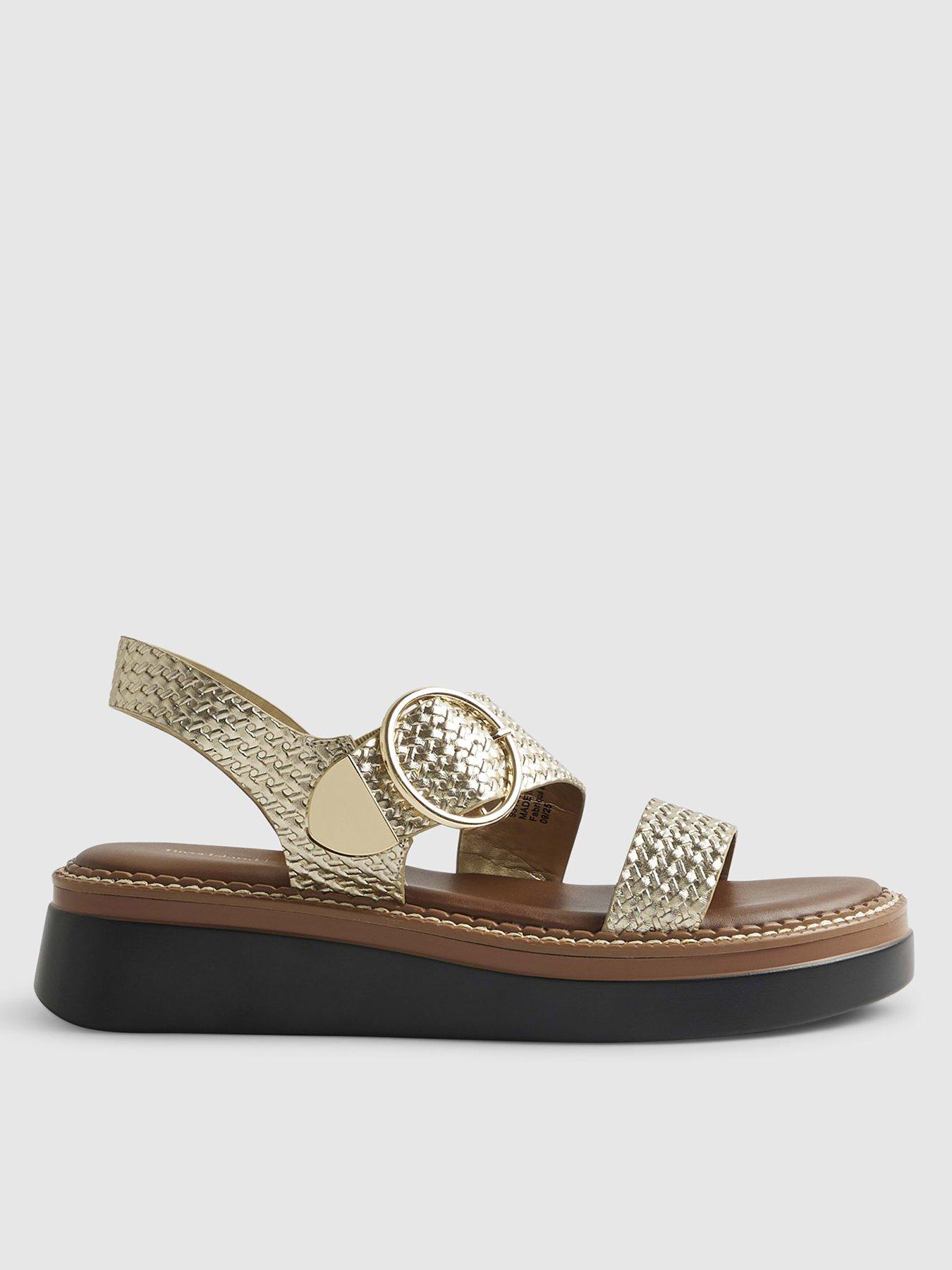 river-island-two-part-ring-buckle-flatform-goldstillFront