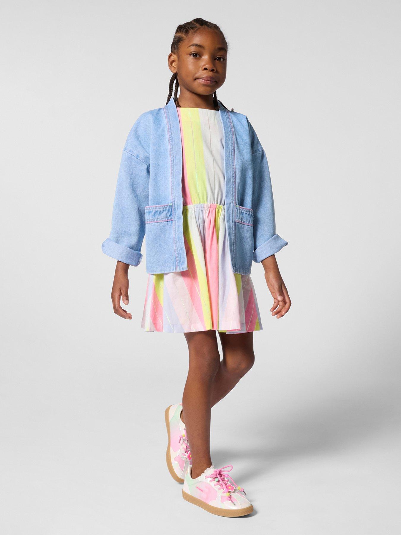 billieblush girls casual dresses Billieblush - Girls Blue Denim Shirt Dress