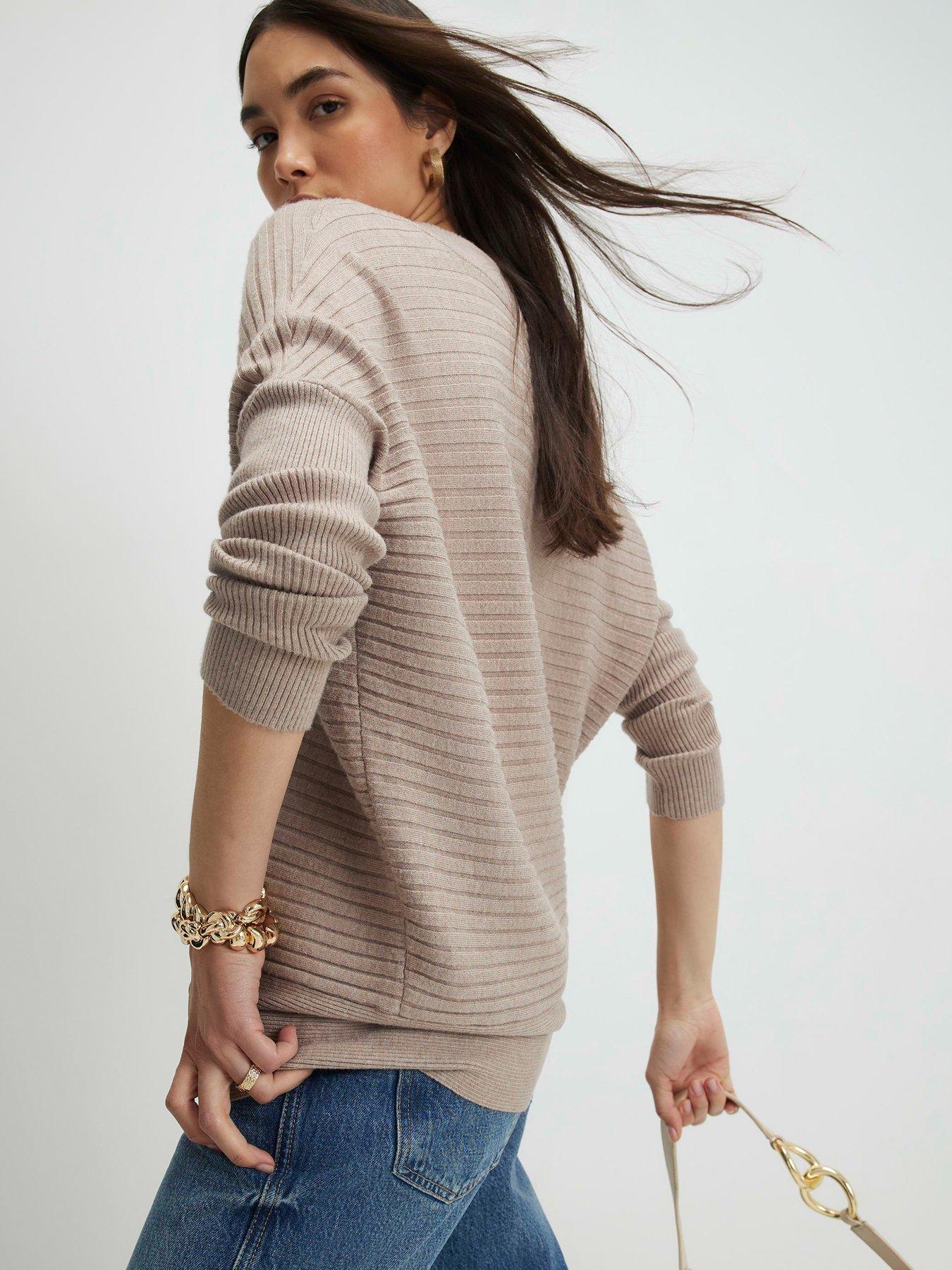 river-island-v-neck-ribbed-jumper-brownstillFront