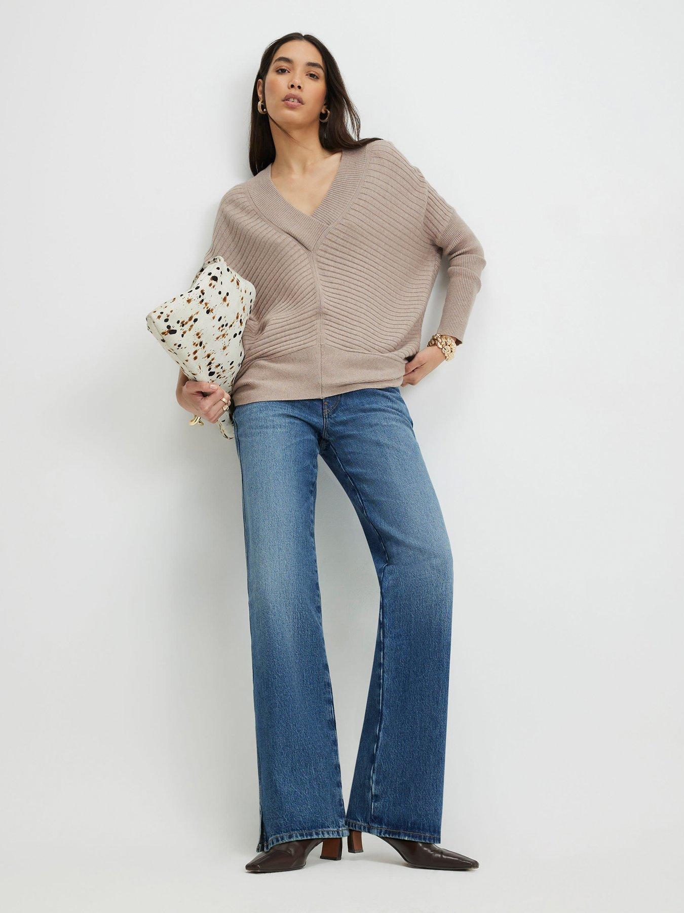 river-island-v-neck-ribbed-jumper-brownback