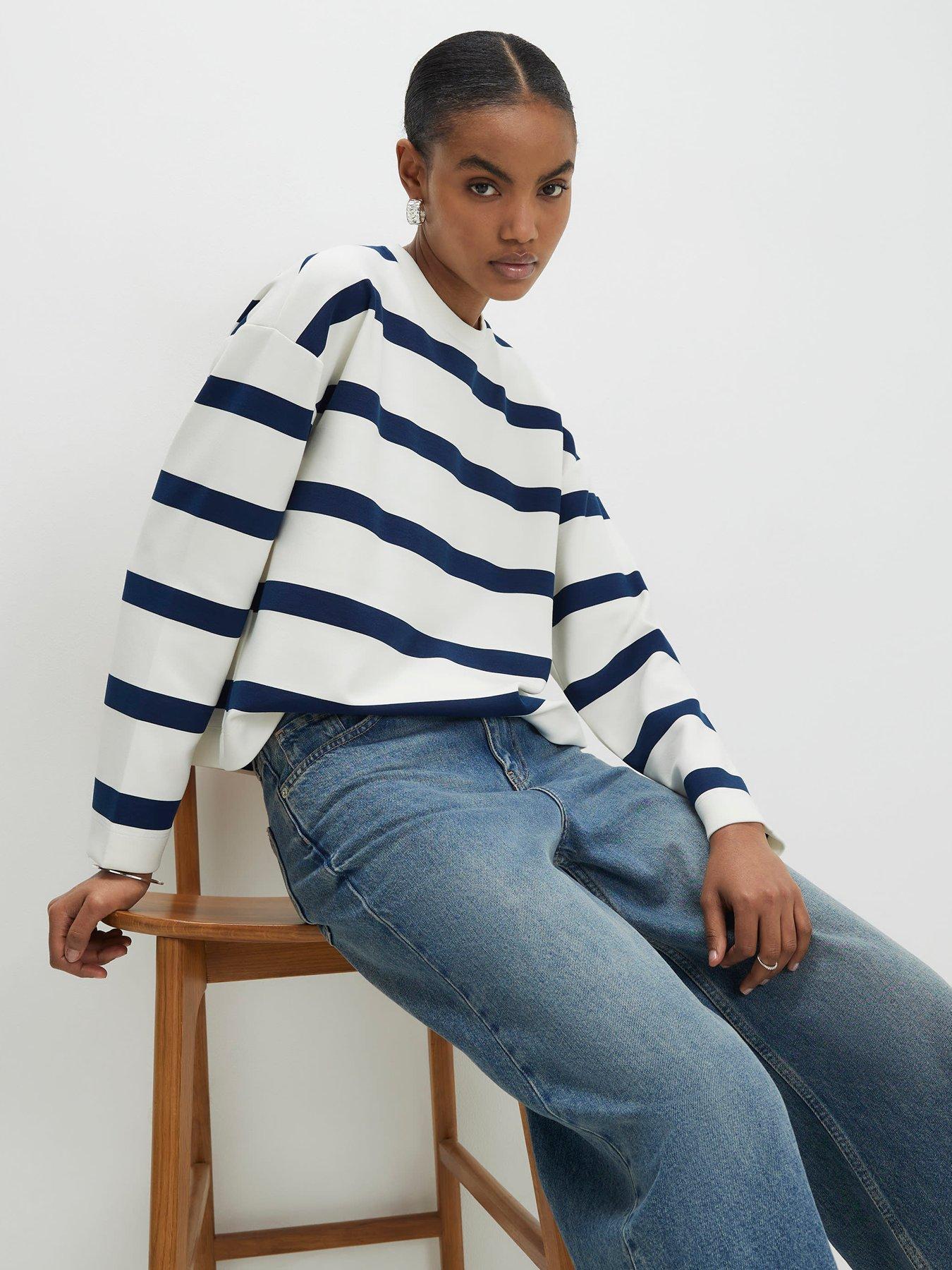 river-island-premium-striped-long-sleeve-top-blueoutfit