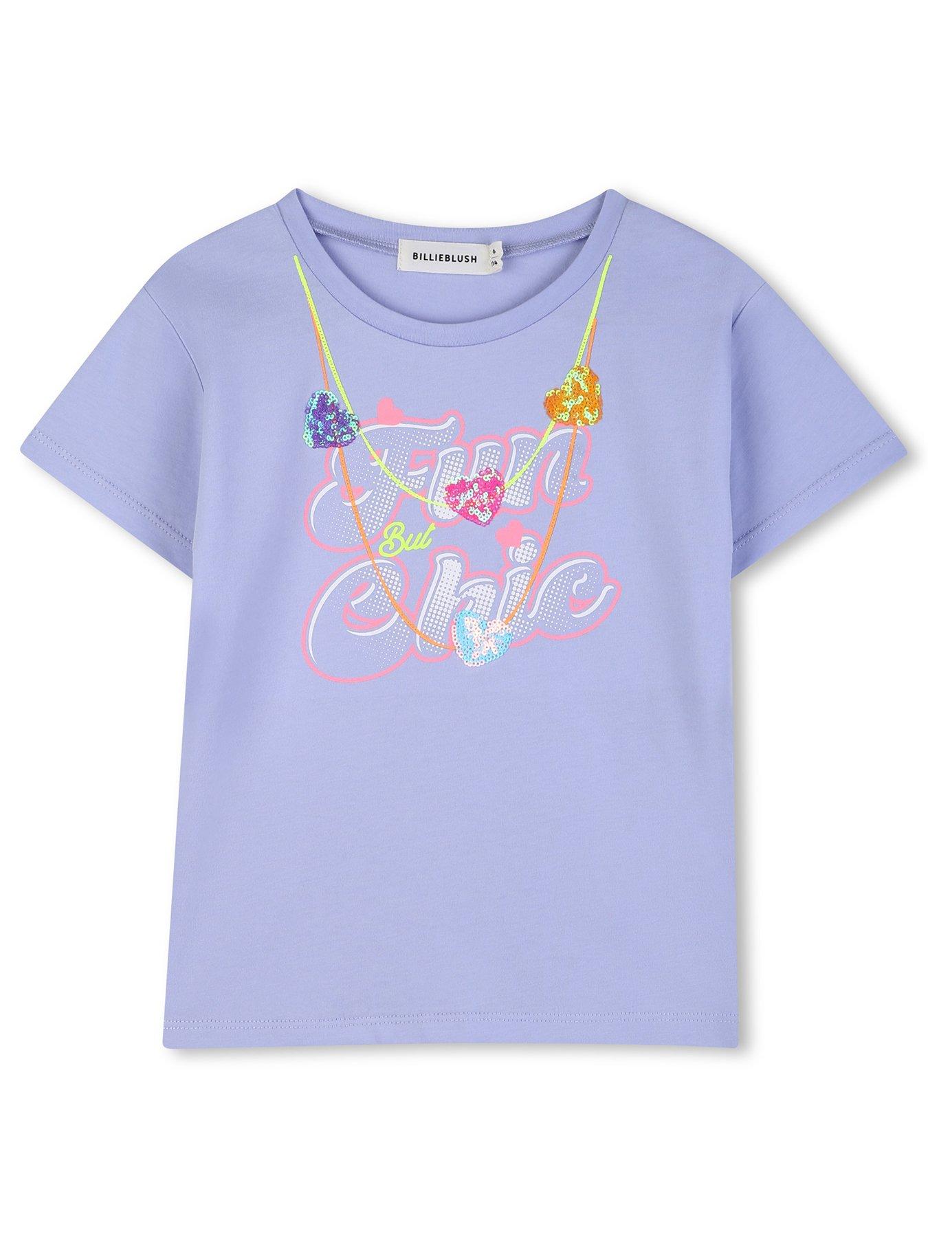 Billieblush Girls Short Sleeve T-shirt - Blue