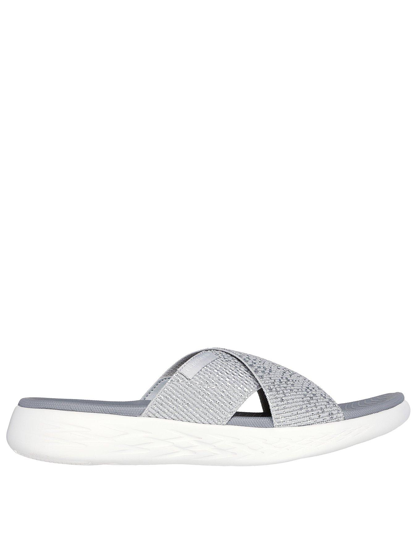 Image 1 of 6 of Skechers On-the-go 600 Sandals - Silver