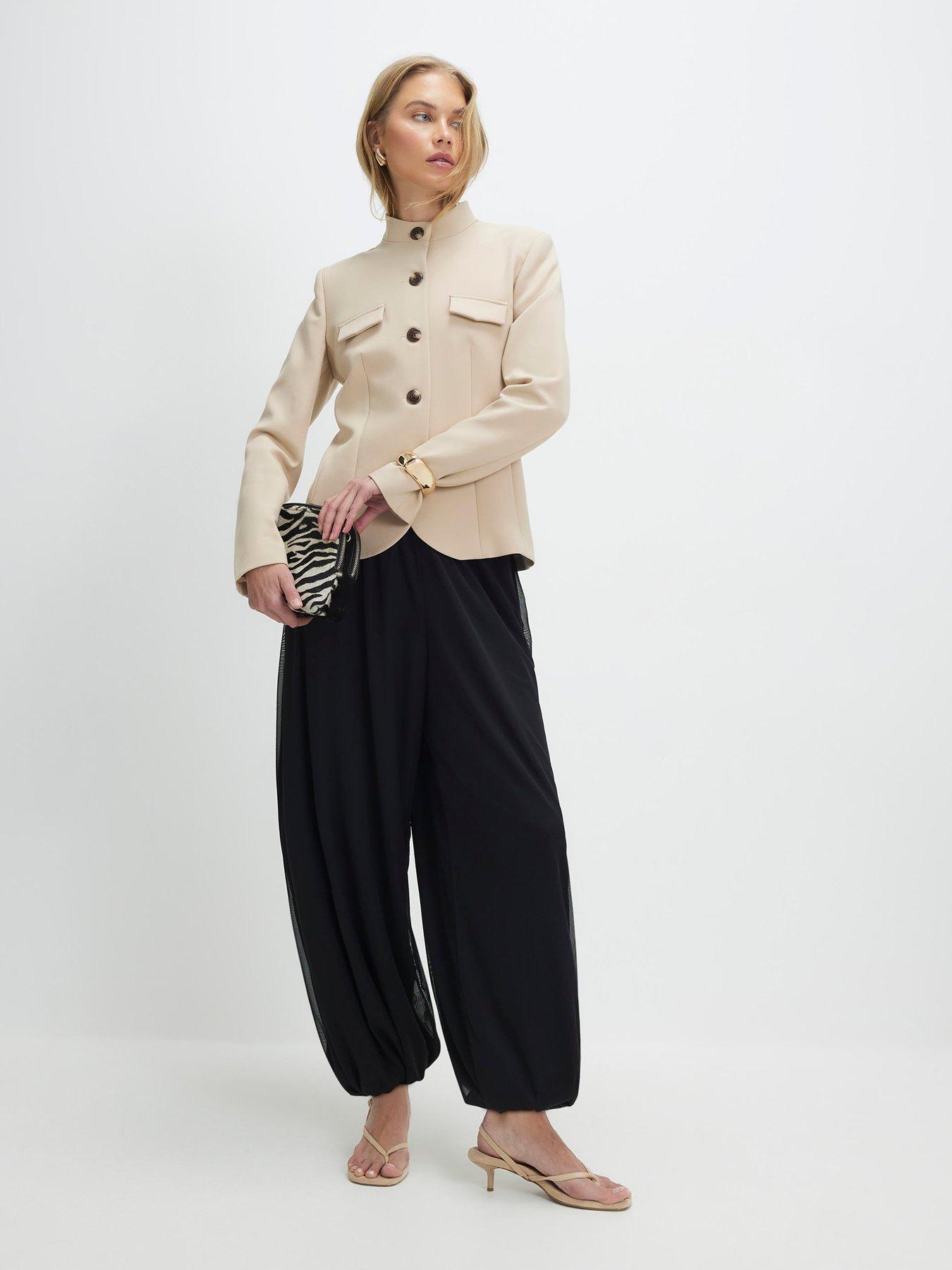 river-island-bubble-hem-balloon-trousers-blackfront