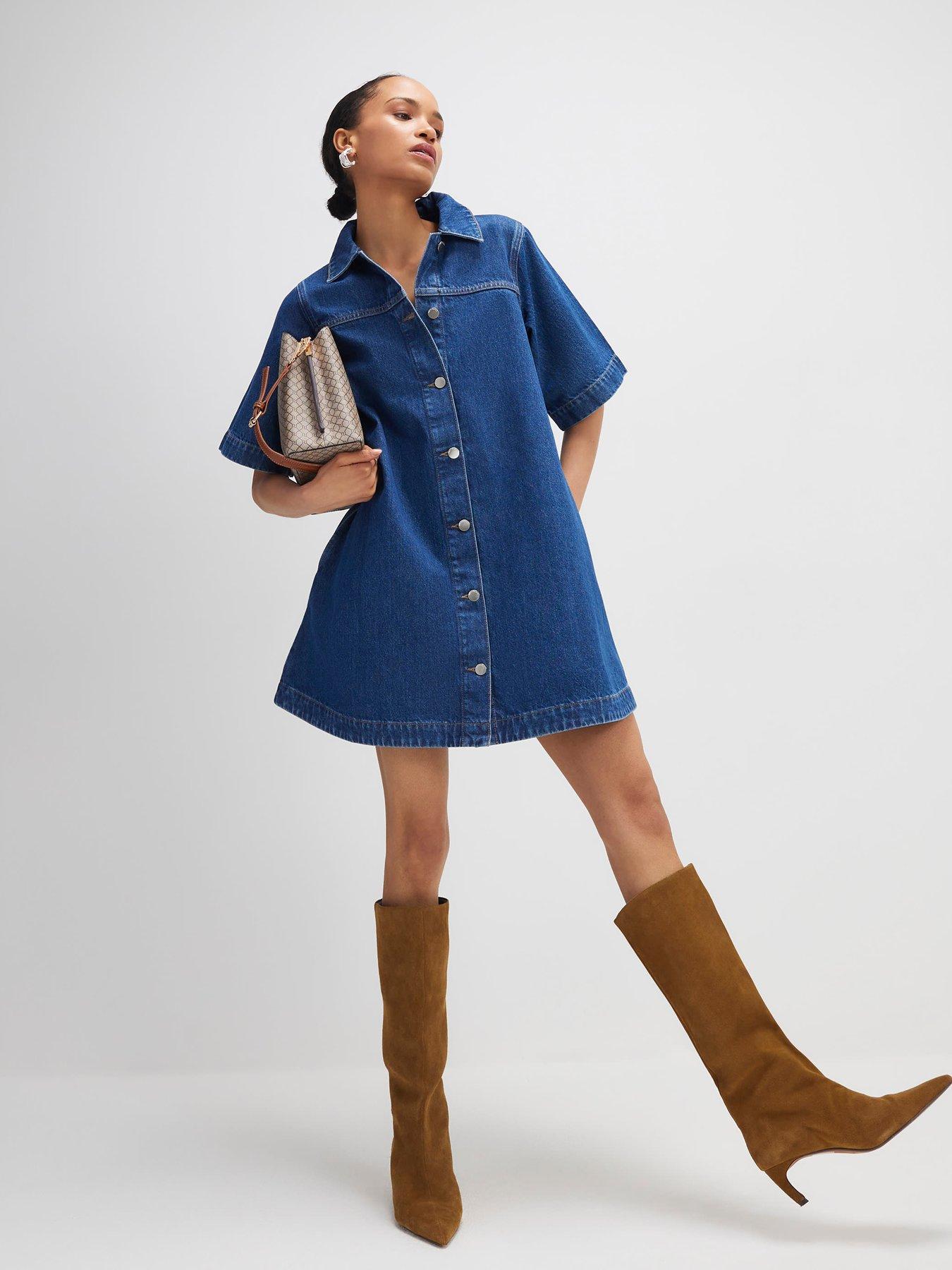river-island-solero-button-through-dress-bluefront