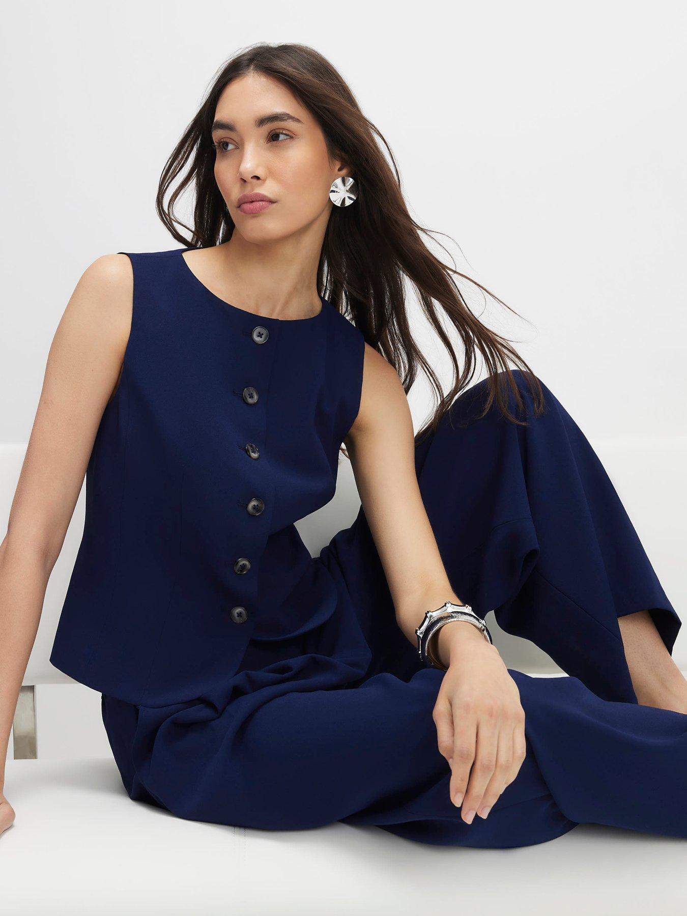 river-island-tailored-waistcoat-blueoutfit
