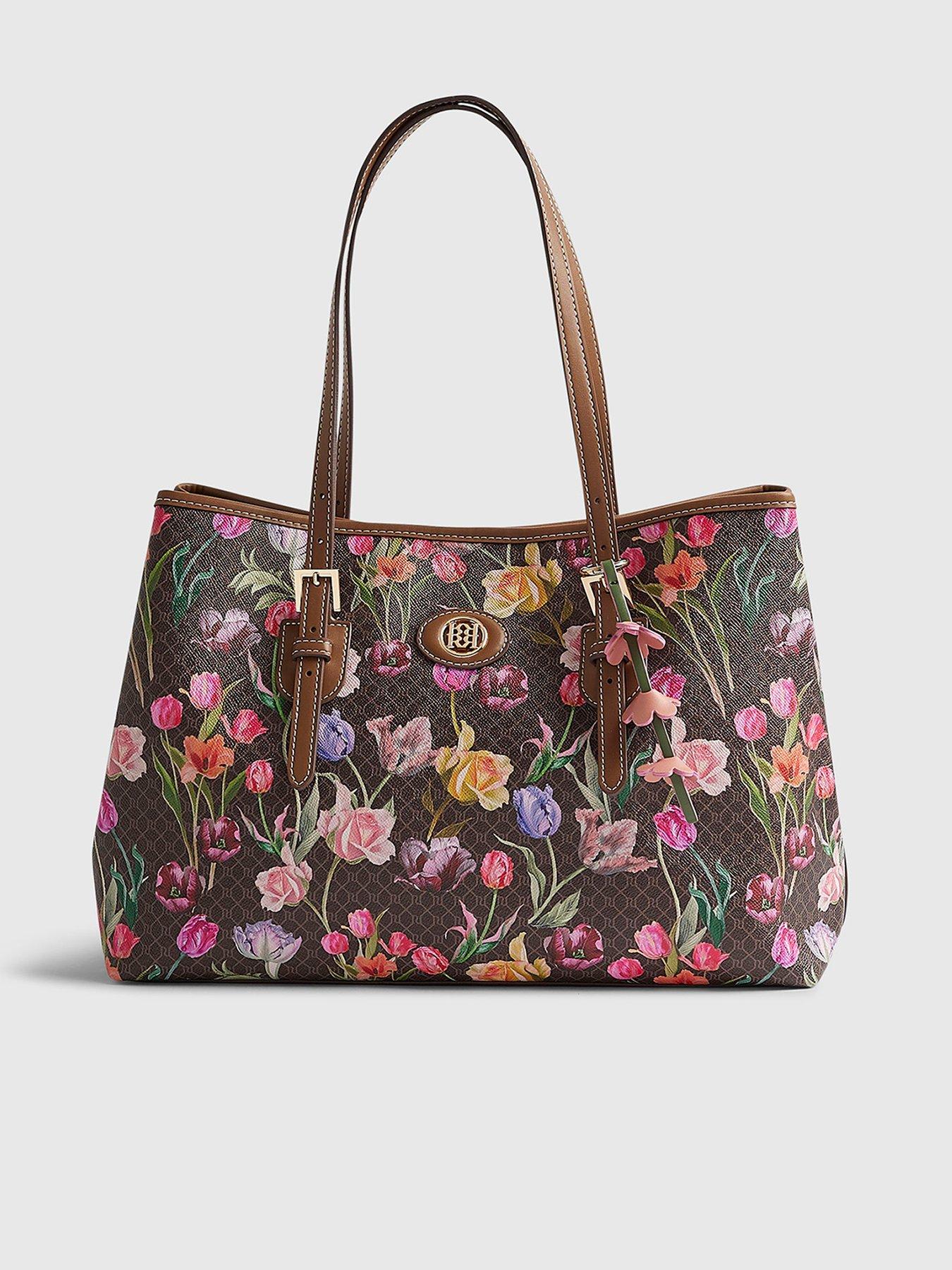 river-island-floral-monogram-buckle-shopper-bag-brownstillFront
