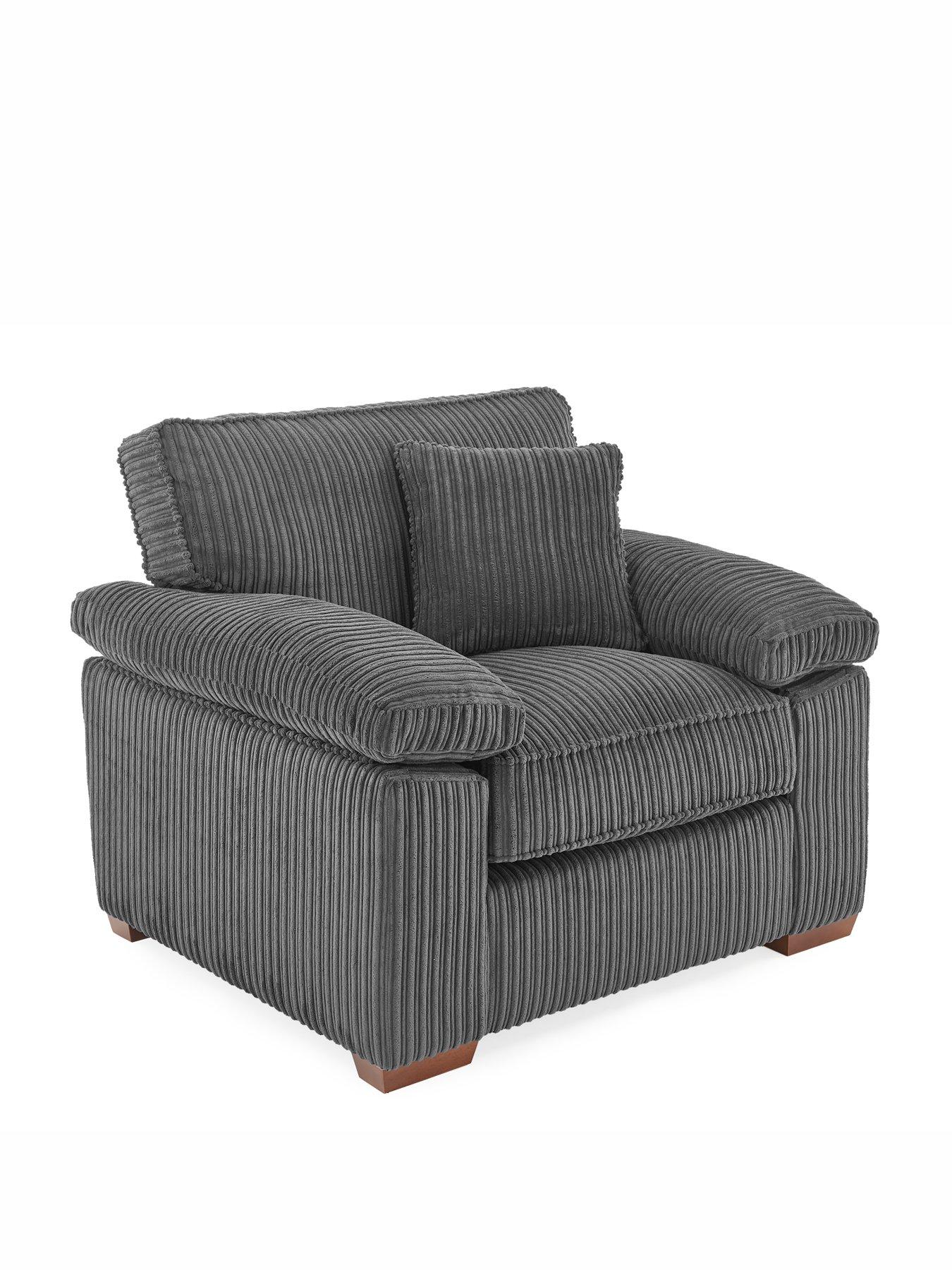 Image 5 of 7 of The Very Collection Parker 3 Seater Fabric Sofa + Chair