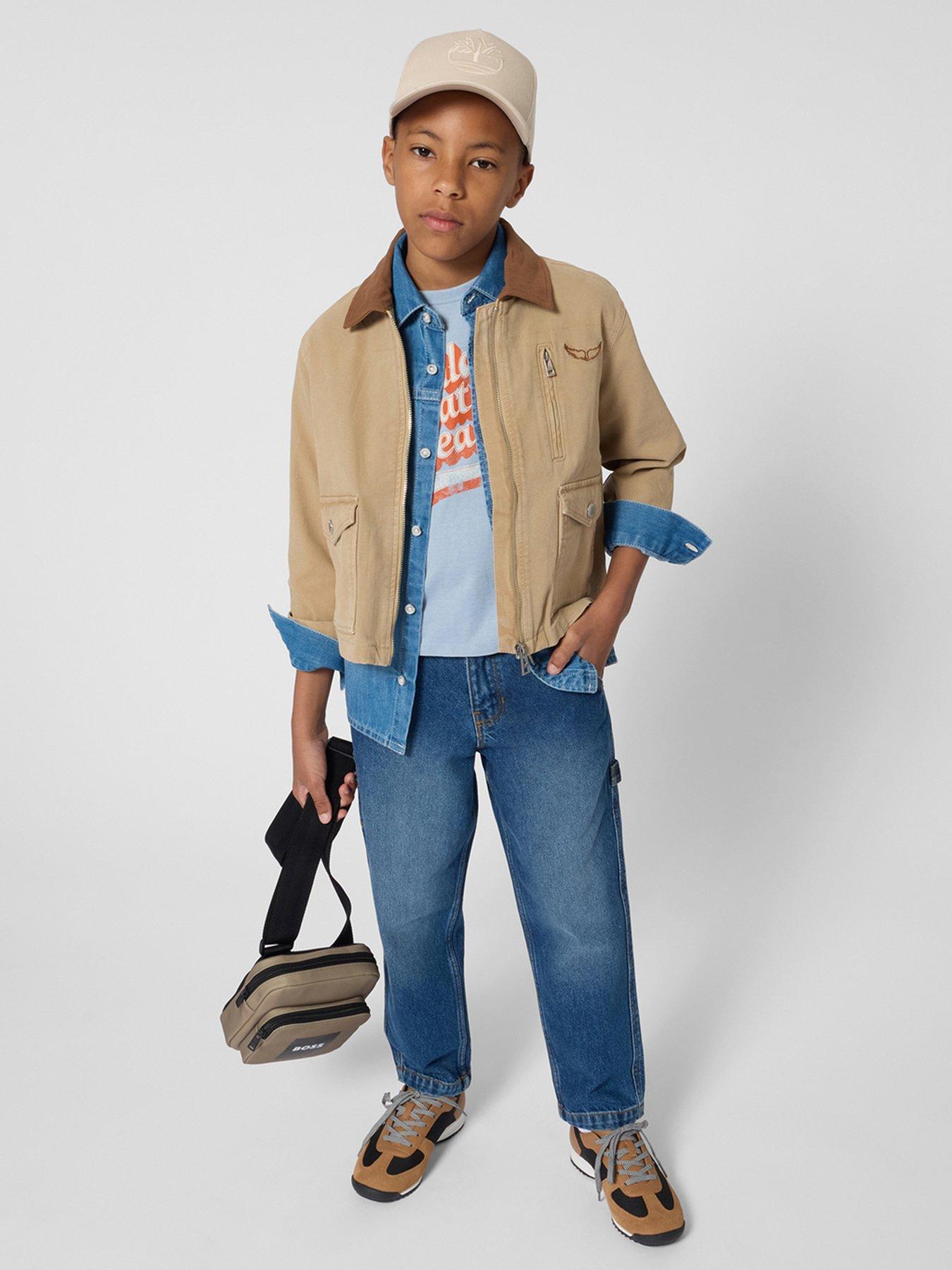HUGO Boys Loose Fit Jeans - Blue