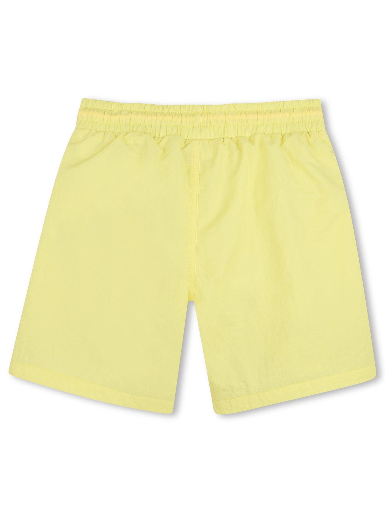 Image 2 of 3 of HUGO Boys Logo Swim Shorts - Yellow