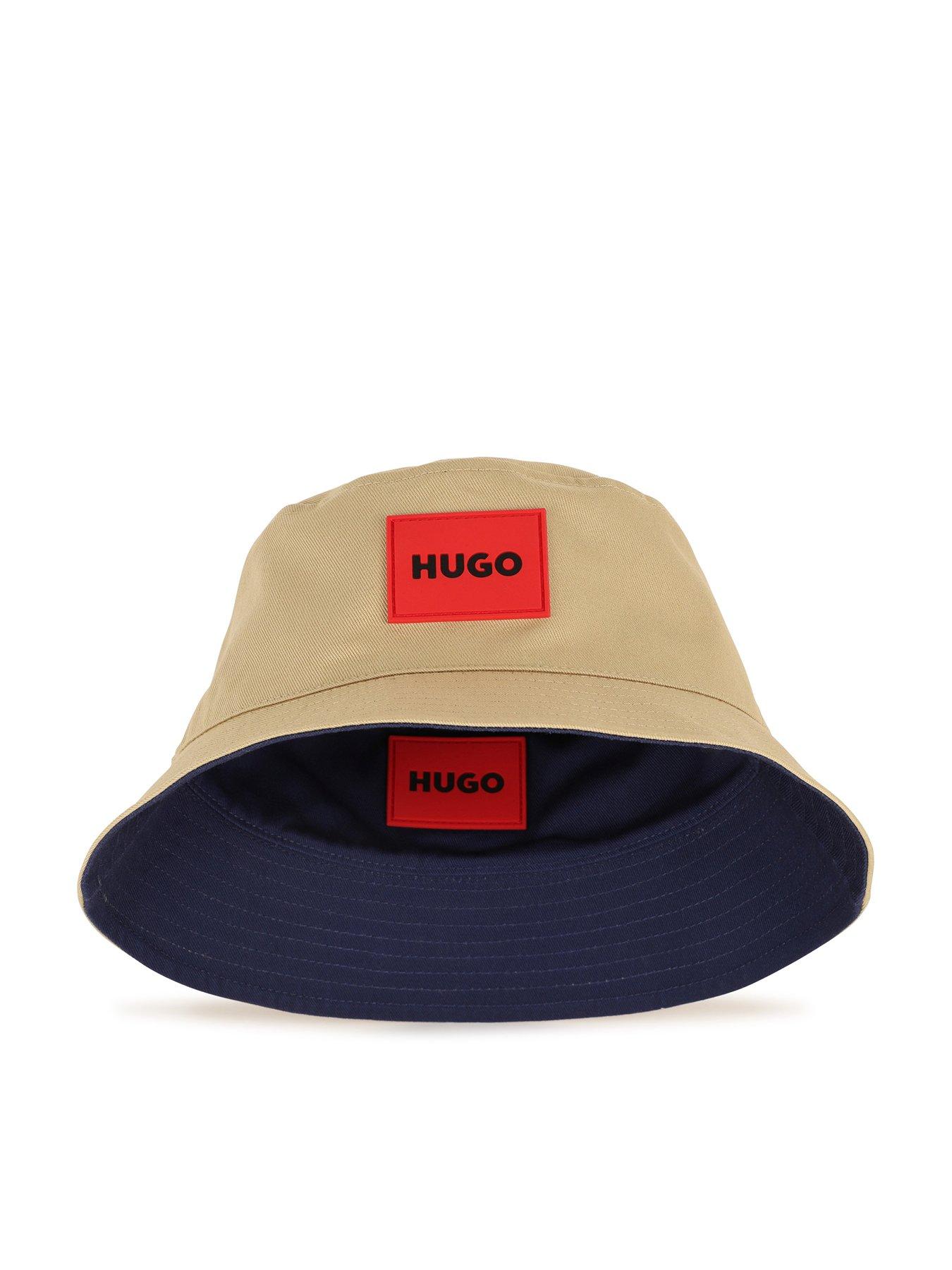 Image 1 of 5 of HUGO Boys Reversible Bucket Hat - Navy