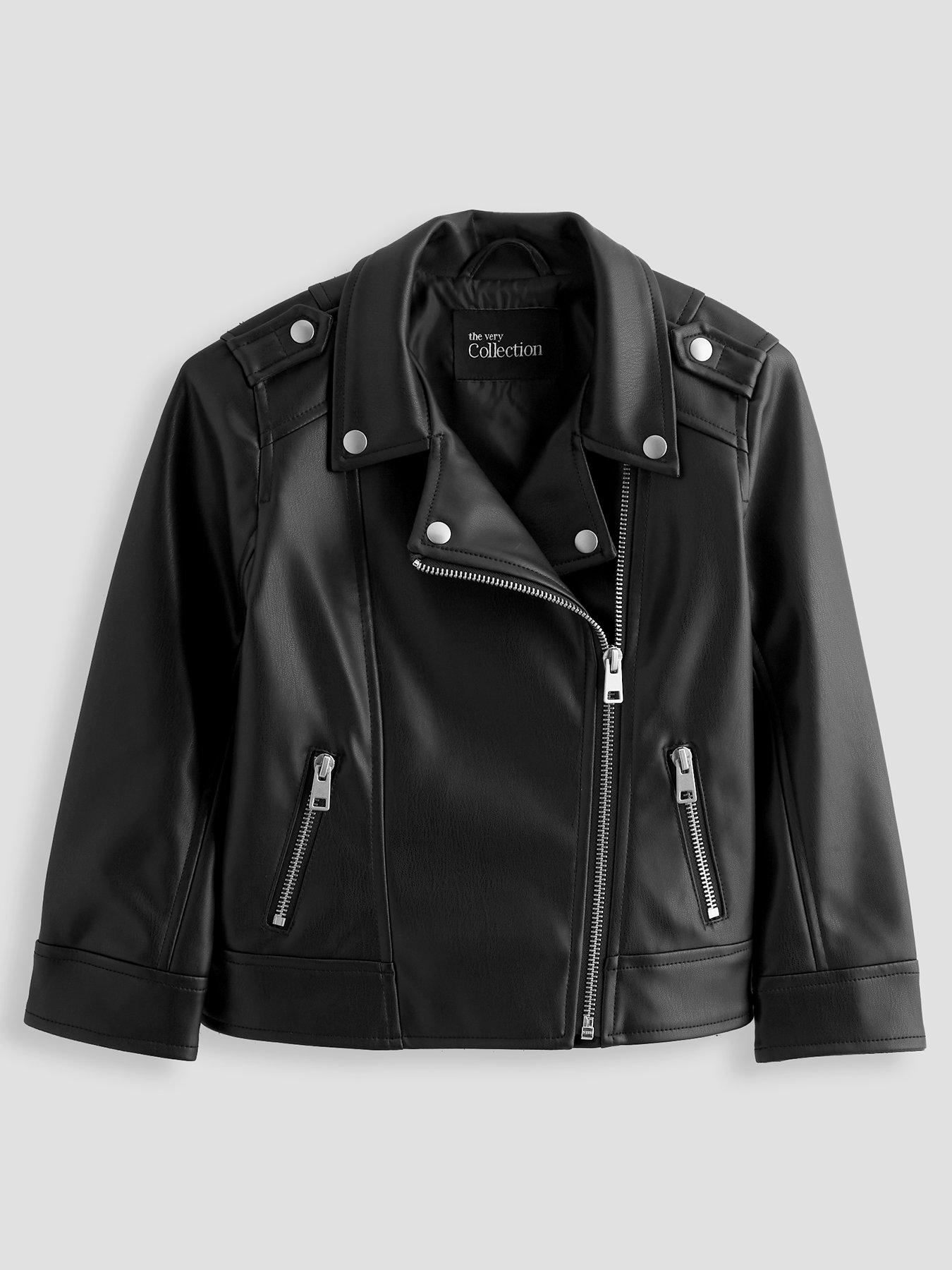 The Very Collection Girls Biker Jacket - Black