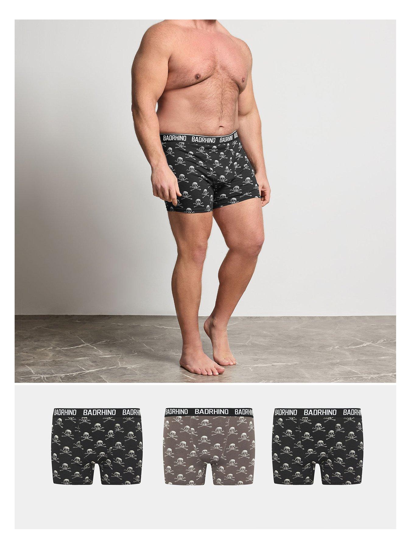 BadRhino Badrhino 3 Pack Skull Boxer