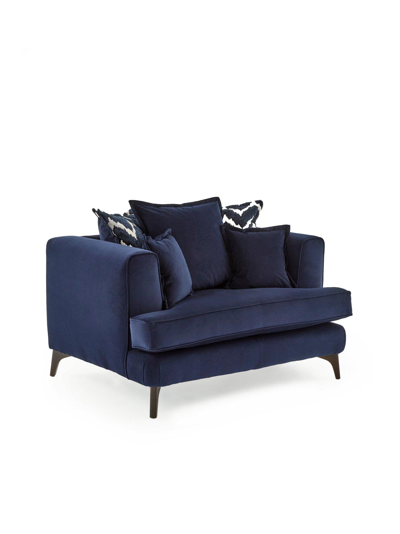 Image 4 of 7 of The Very Collection Mayfair 3 Seater Fabric Sofa + Snuggle Chair