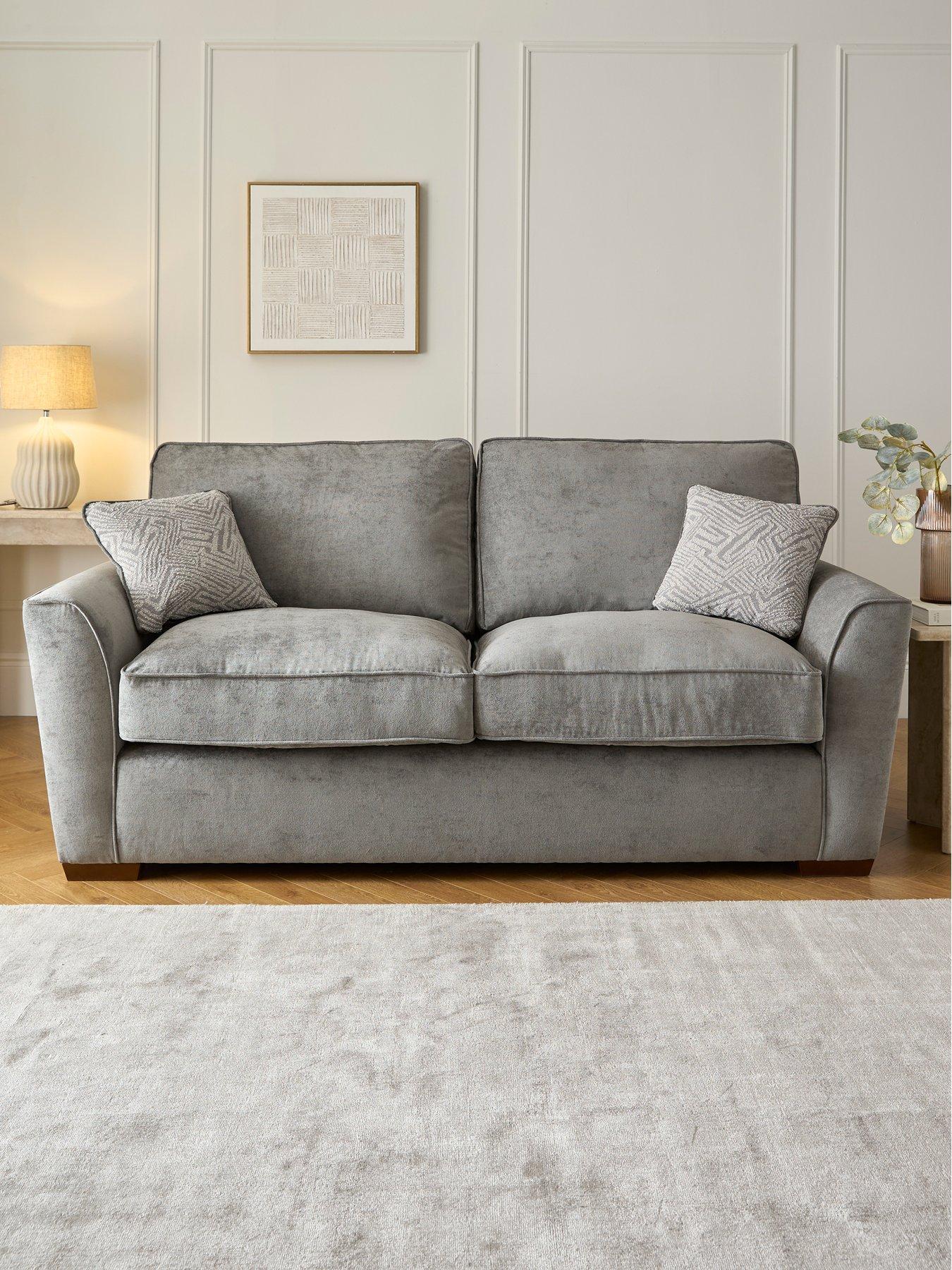 Image 1 of 8 of The Very Collection Treviso 3 Seater Fabric Sofa + Chair