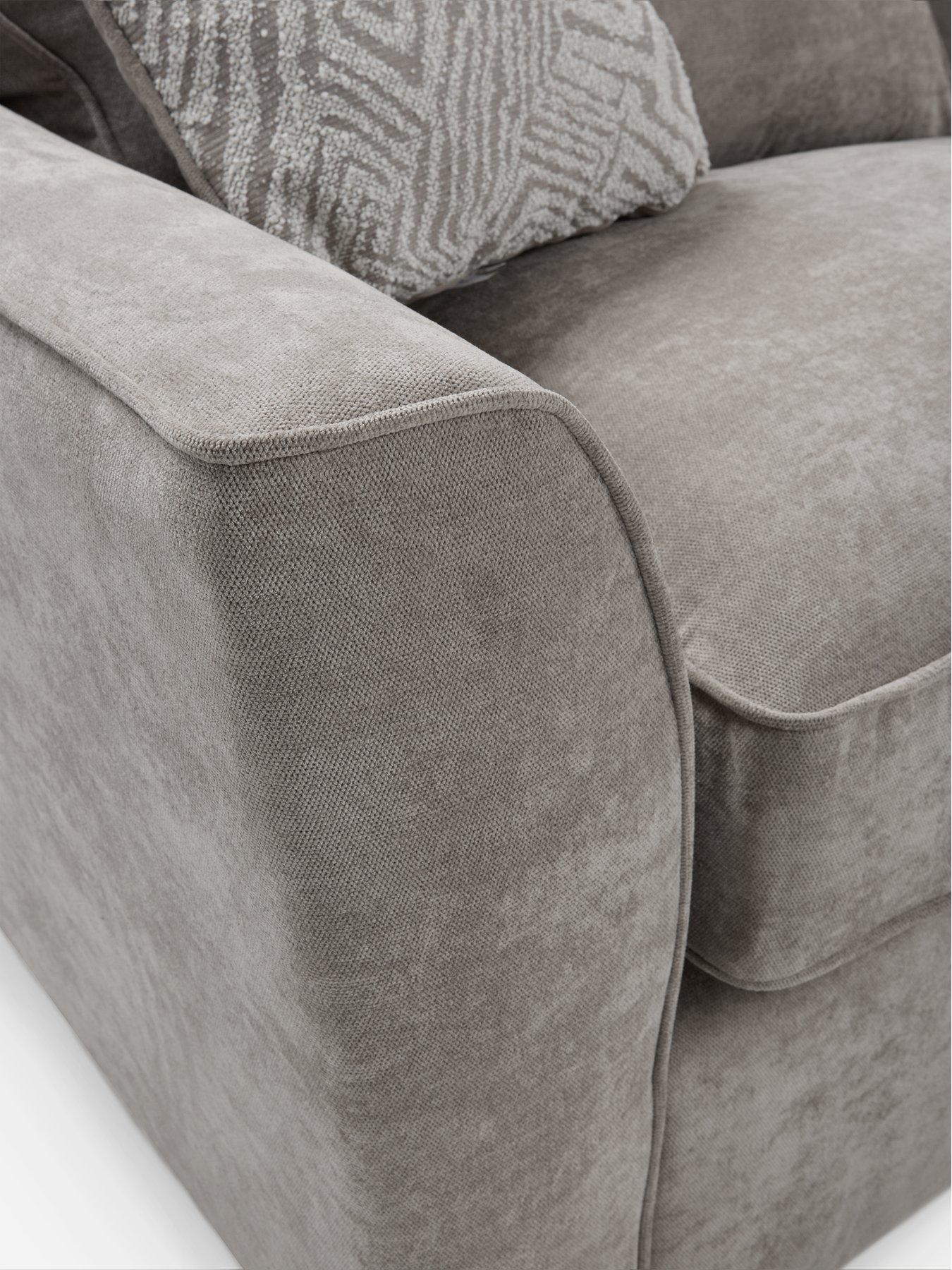 Image 5 of 8 of The Very Collection Treviso 3 Seater Fabric Sofa + Chair