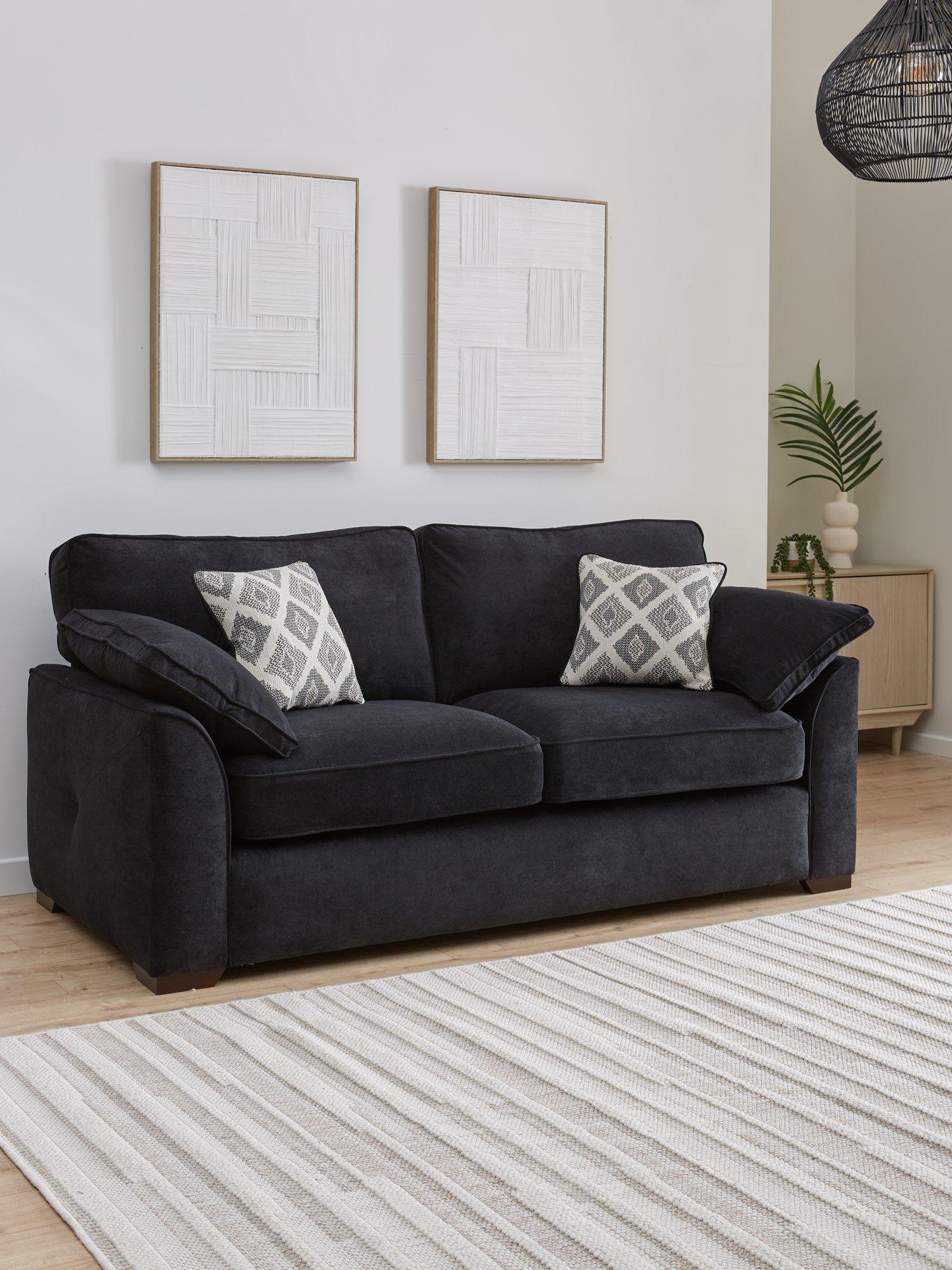 Image 1 of 7 of The Very Collection Cesena 3 Seater Fabric Sofa + Chair
