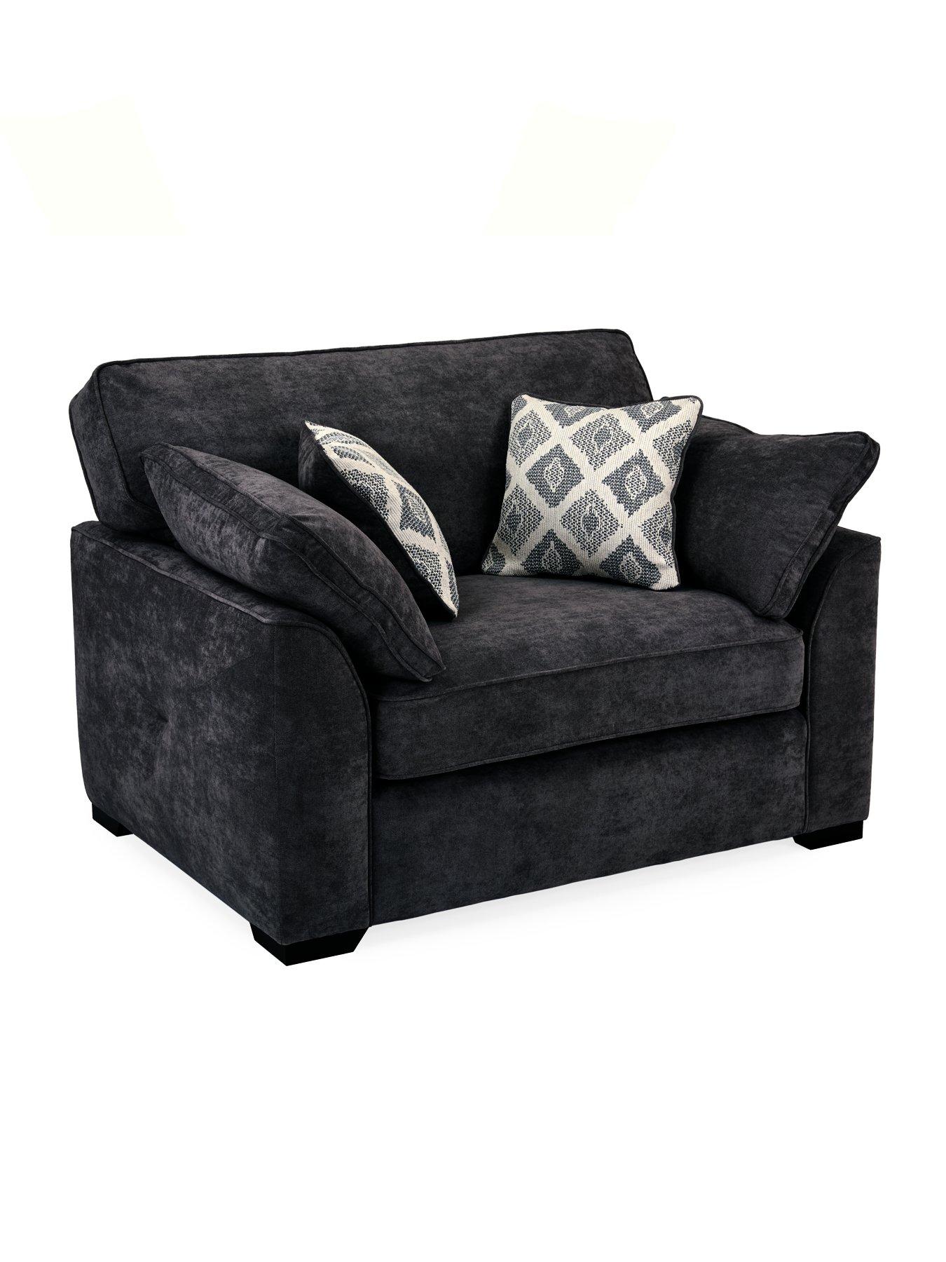 Image 4 of 7 of The Very Collection Cesena 3 Seater Fabric Sofa + Chair