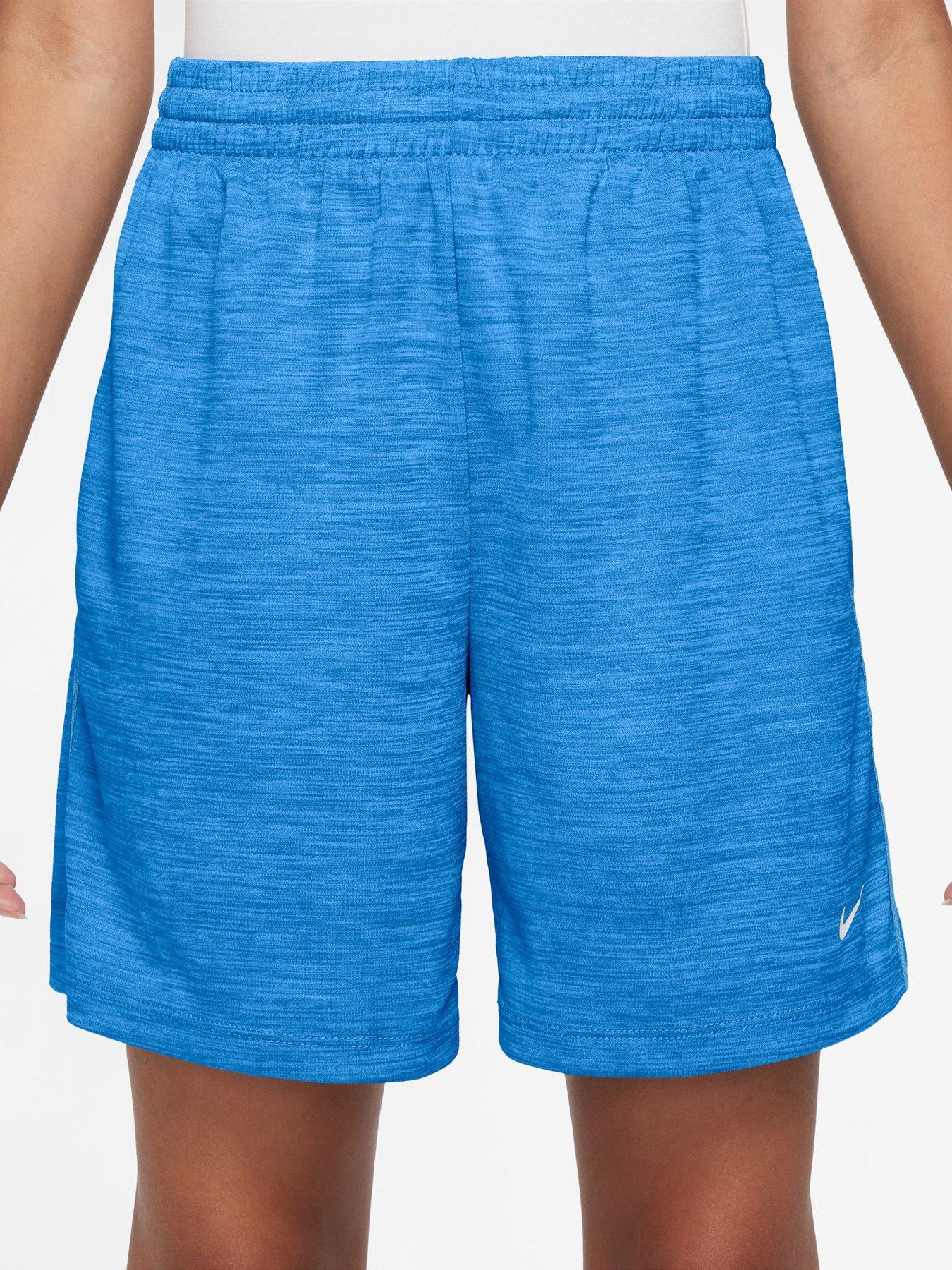 Image 1 of 4 of Nike Older Boys Training Dri-FIT Shorts - Blue