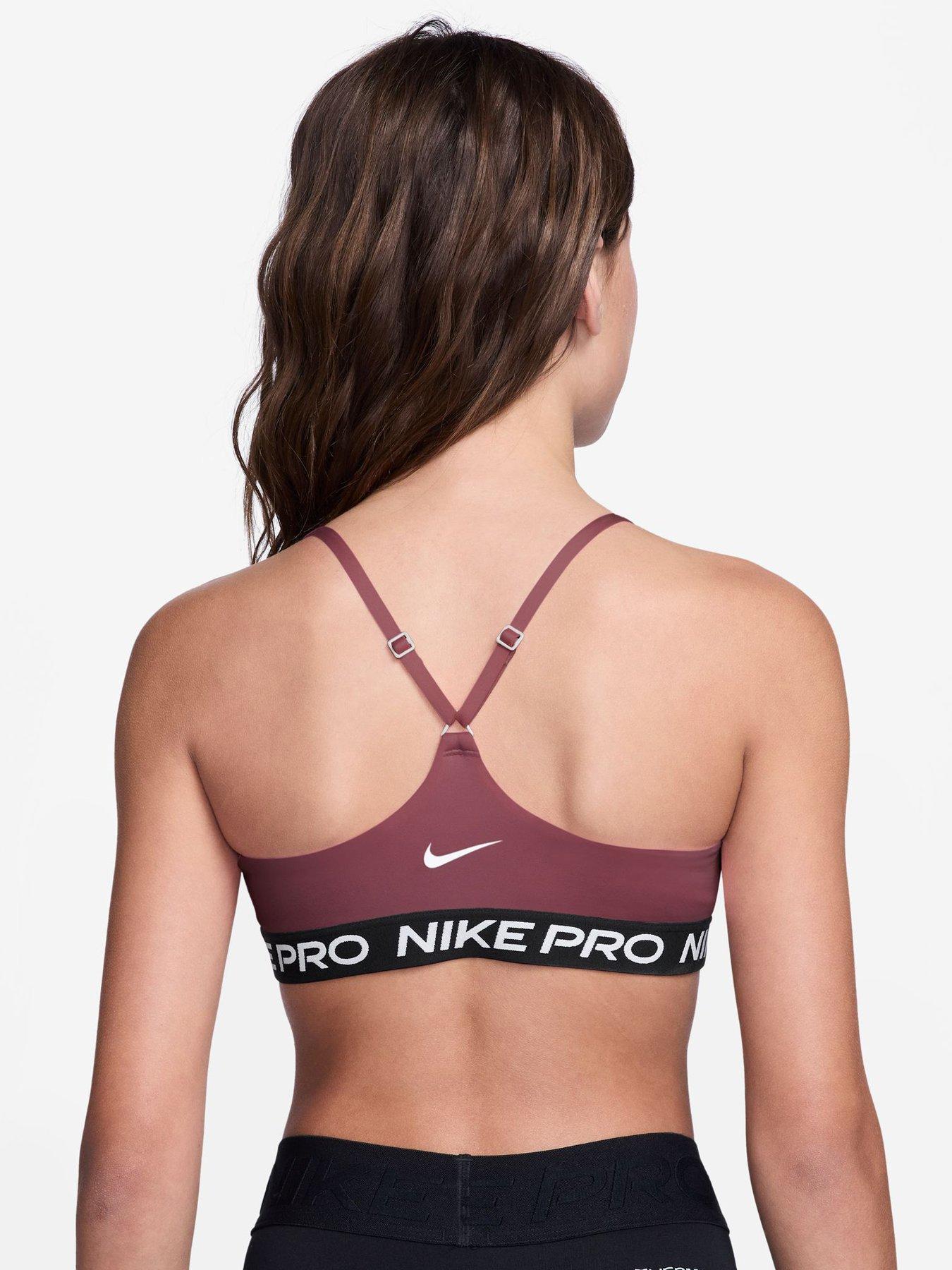 Image 2 of 3 of Nike Junior Girls Training Pro Indy Bra - Pink