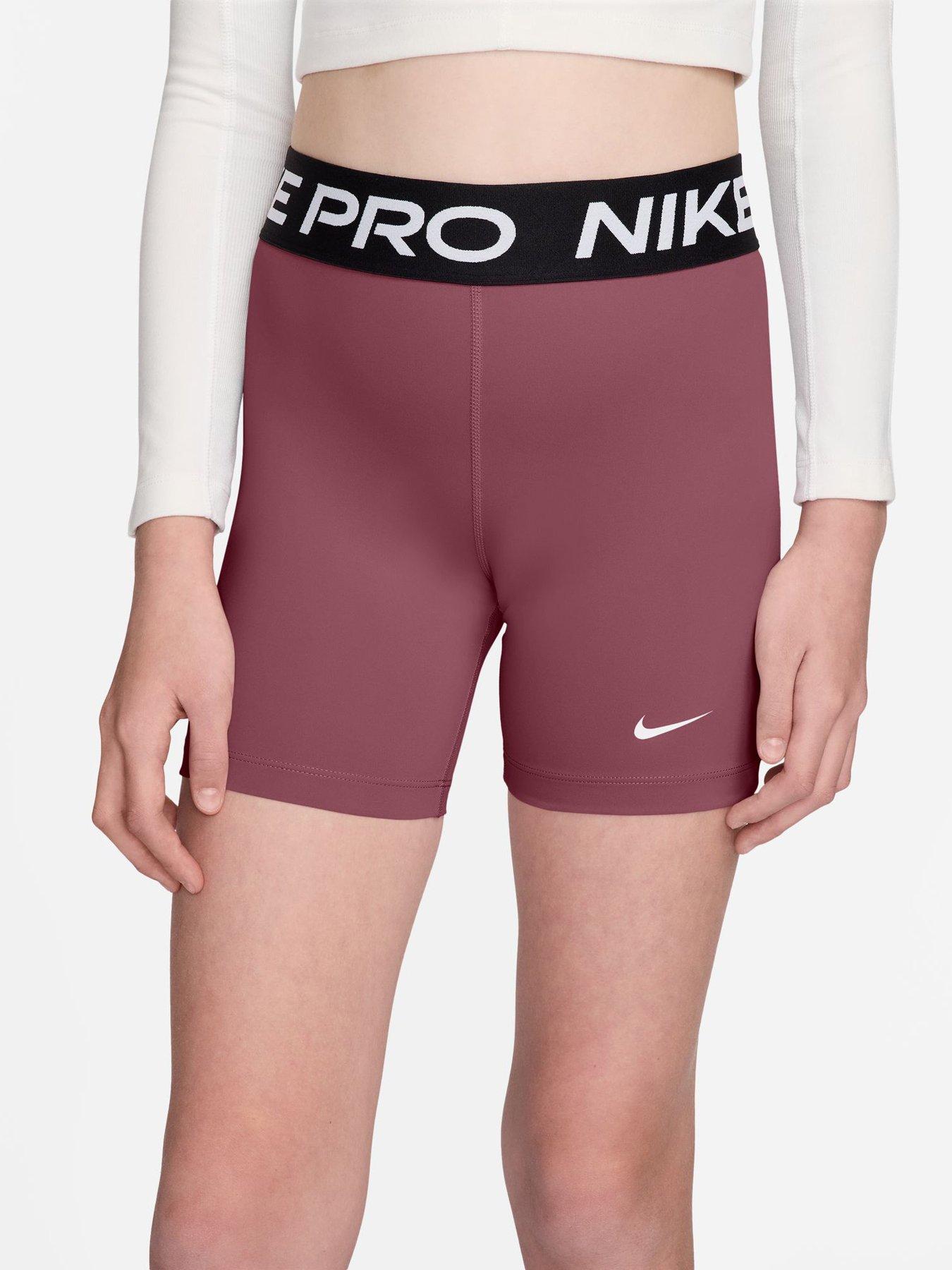 Image 1 of 4 of Nike Nike Pro Girls' 12.5cm (approx.) Shorts - Pink