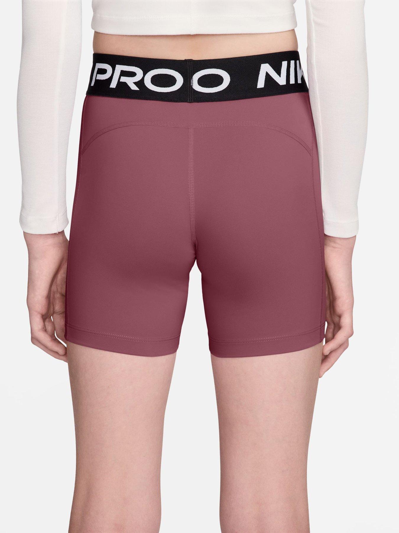 Image 3 of 4 of Nike Nike Pro Girls' 12.5cm (approx.) Shorts - Pink