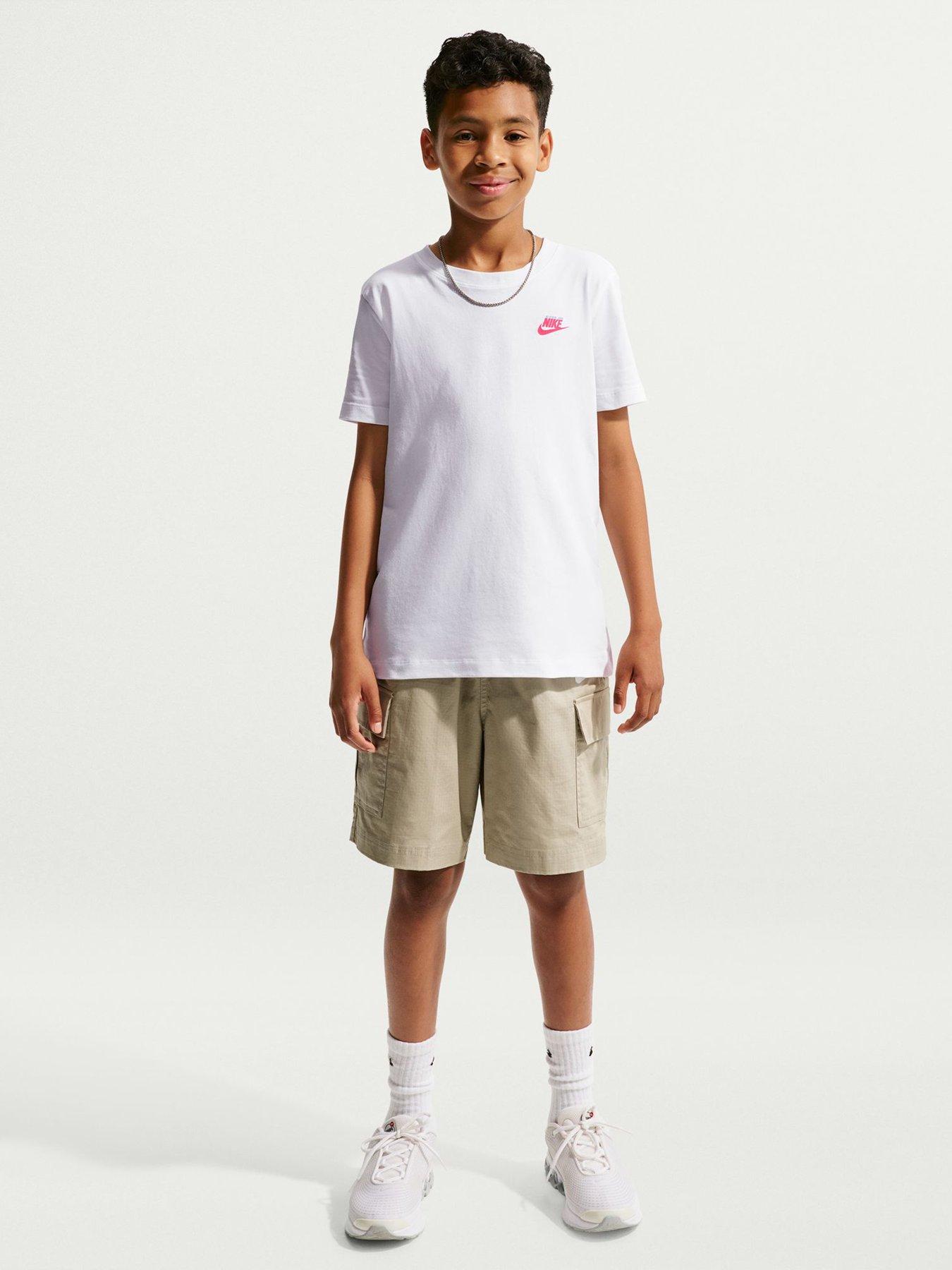 Image 3 of 5 of Nike Junior Boys Bread Back Graphic T-Shirt - White