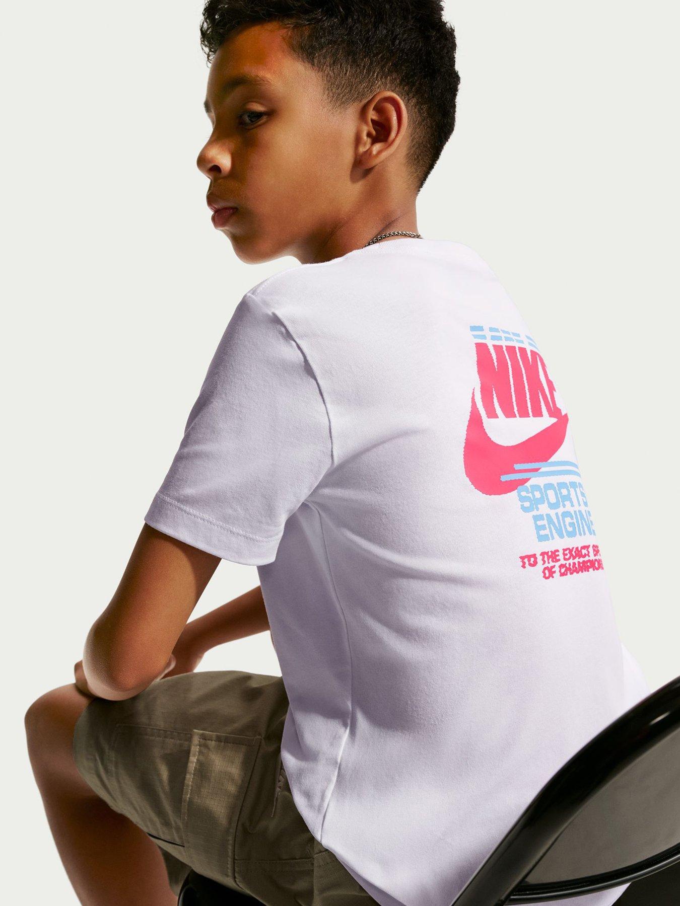Image 5 of 5 of Nike Junior Boys Bread Back Graphic T-Shirt - White