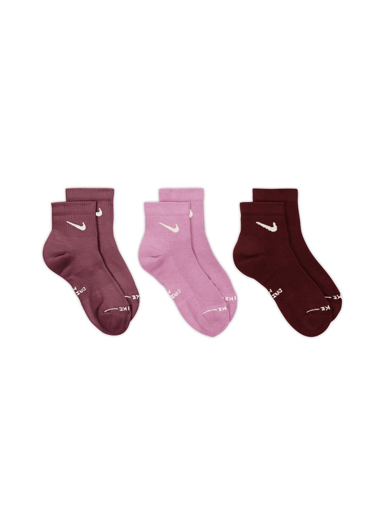 Image 3 of 6 of Nike Womens Everyday Elevated Ankle Socks - Multi