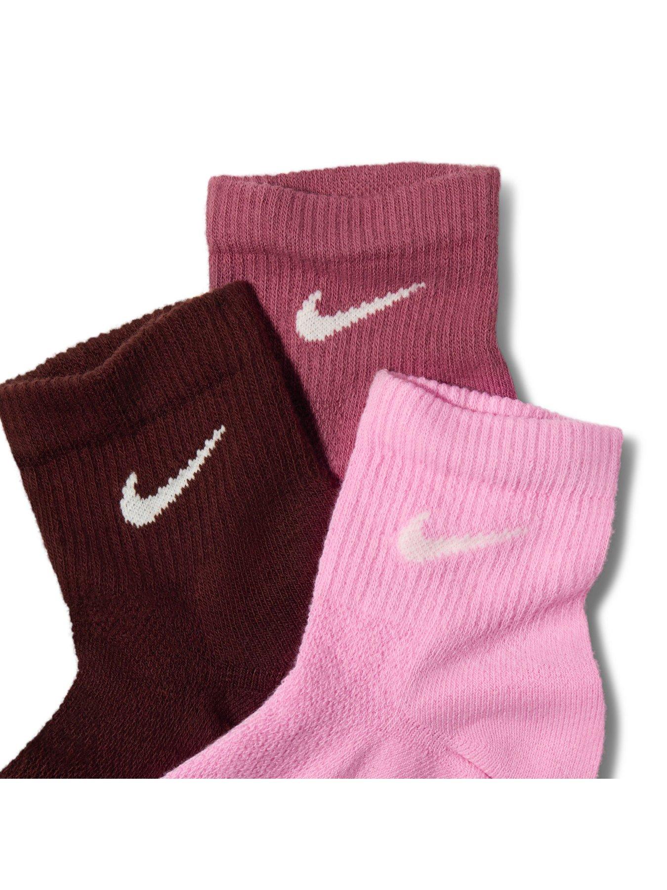 Image 4 of 6 of Nike Womens Everyday Elevated Ankle Socks - Multi