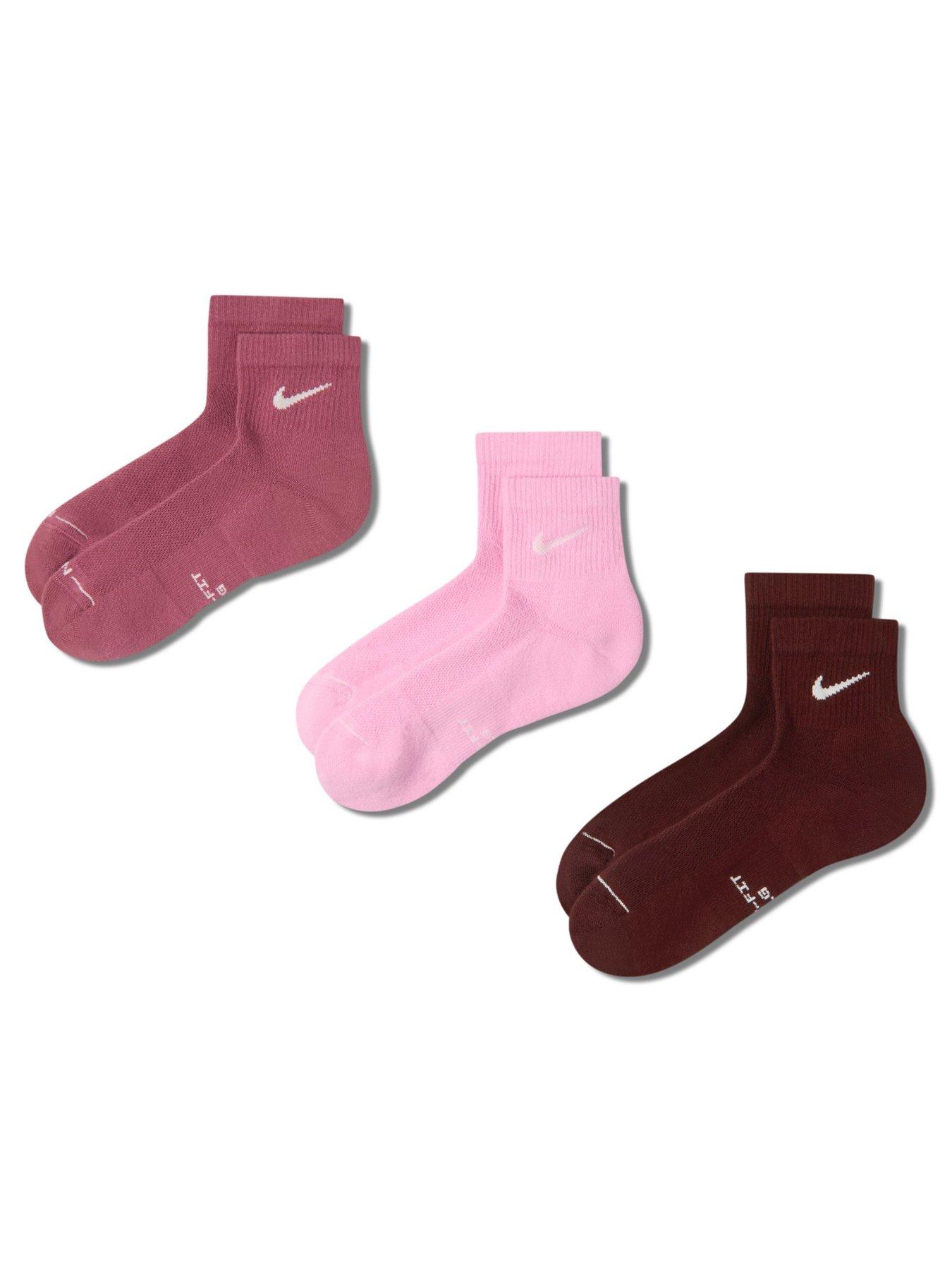 Image 5 of 6 of Nike Womens Everyday Elevated Ankle Socks - Multi