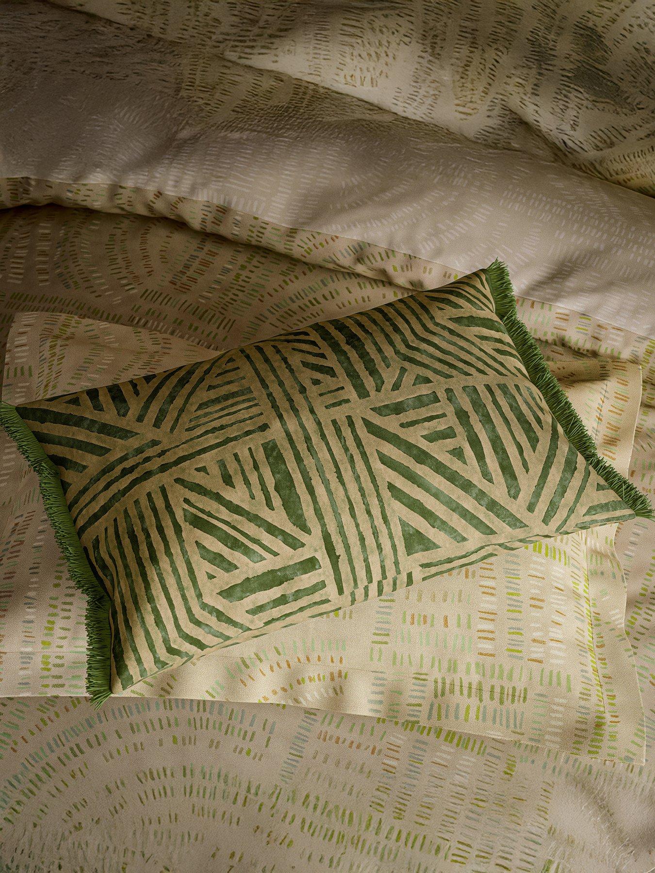 Image 4 of 4 of Harlequin Crater Cushion 60X40 (Cm) Jade