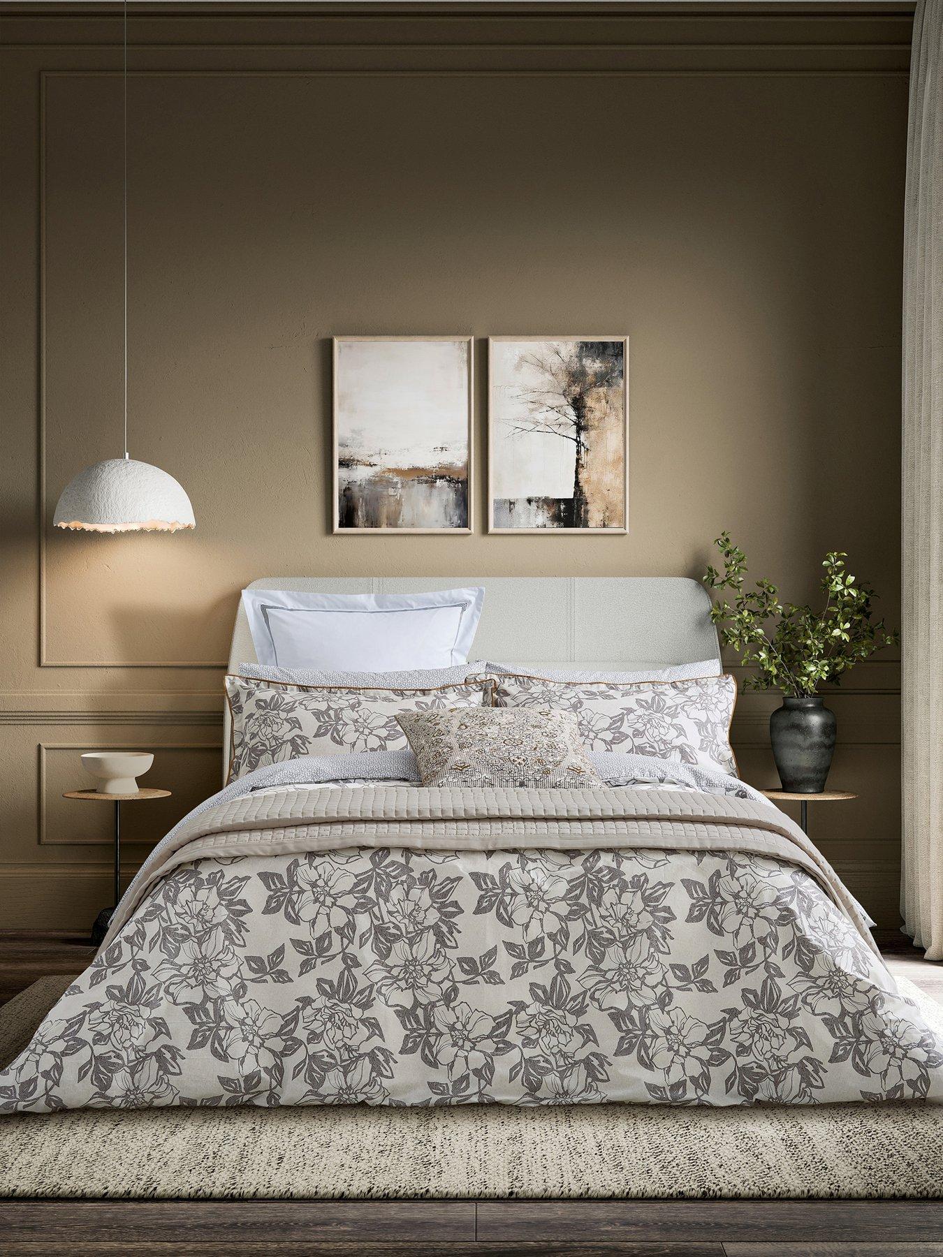 Bedeck of Belfast Maira Cover Set 100% Cotton Warm Grey