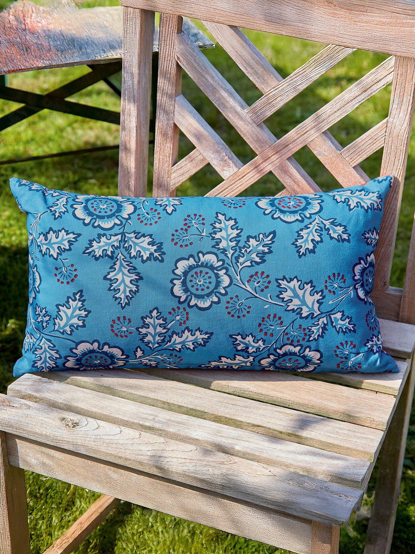 Image 1 of 3 of Land & Shore River Outdoor Cushions 50X30Cm Blue / Red