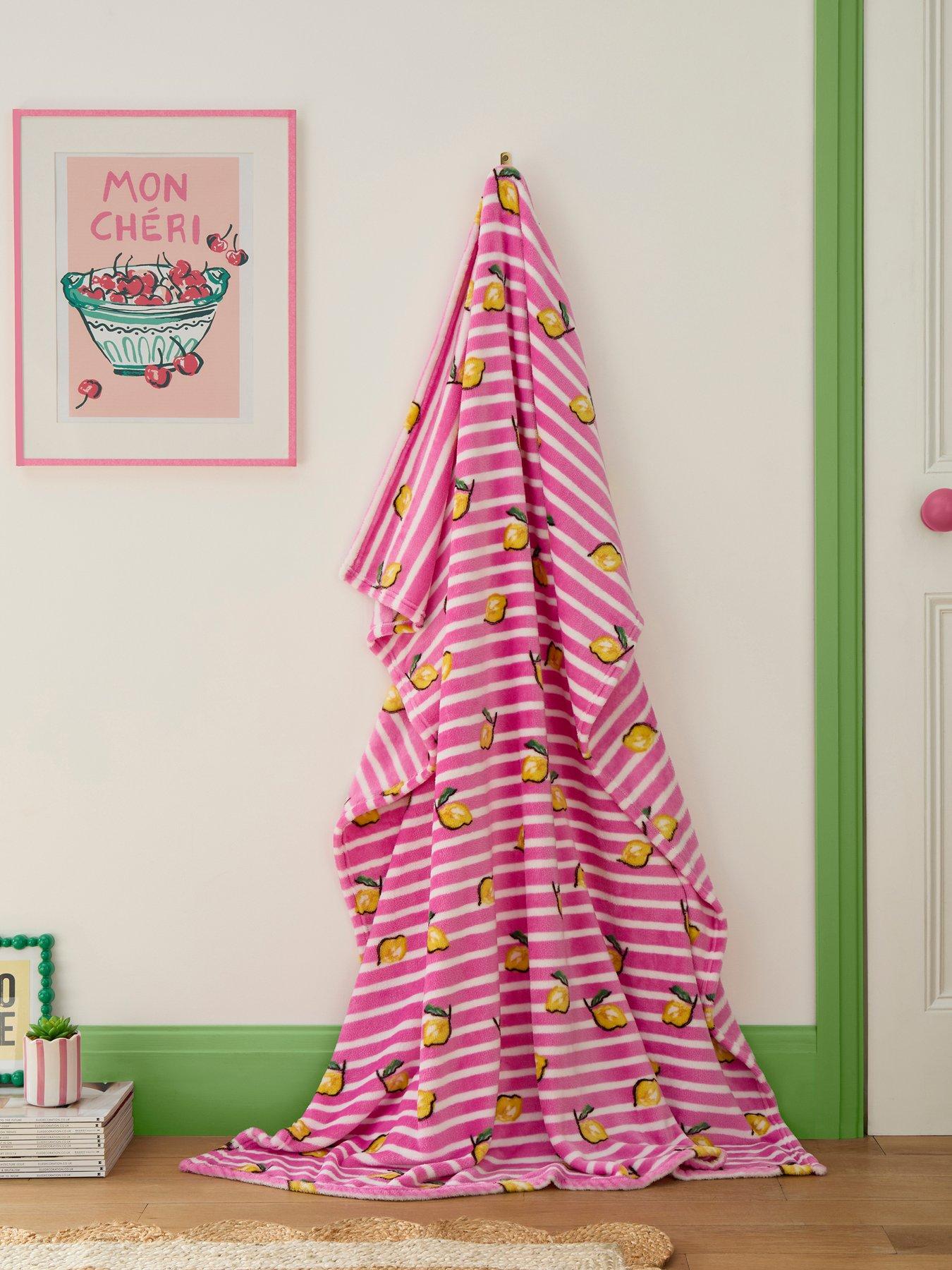 Image 1 of 5 of Fusion Summer Fruits Throw In Pink 120 X 150cm