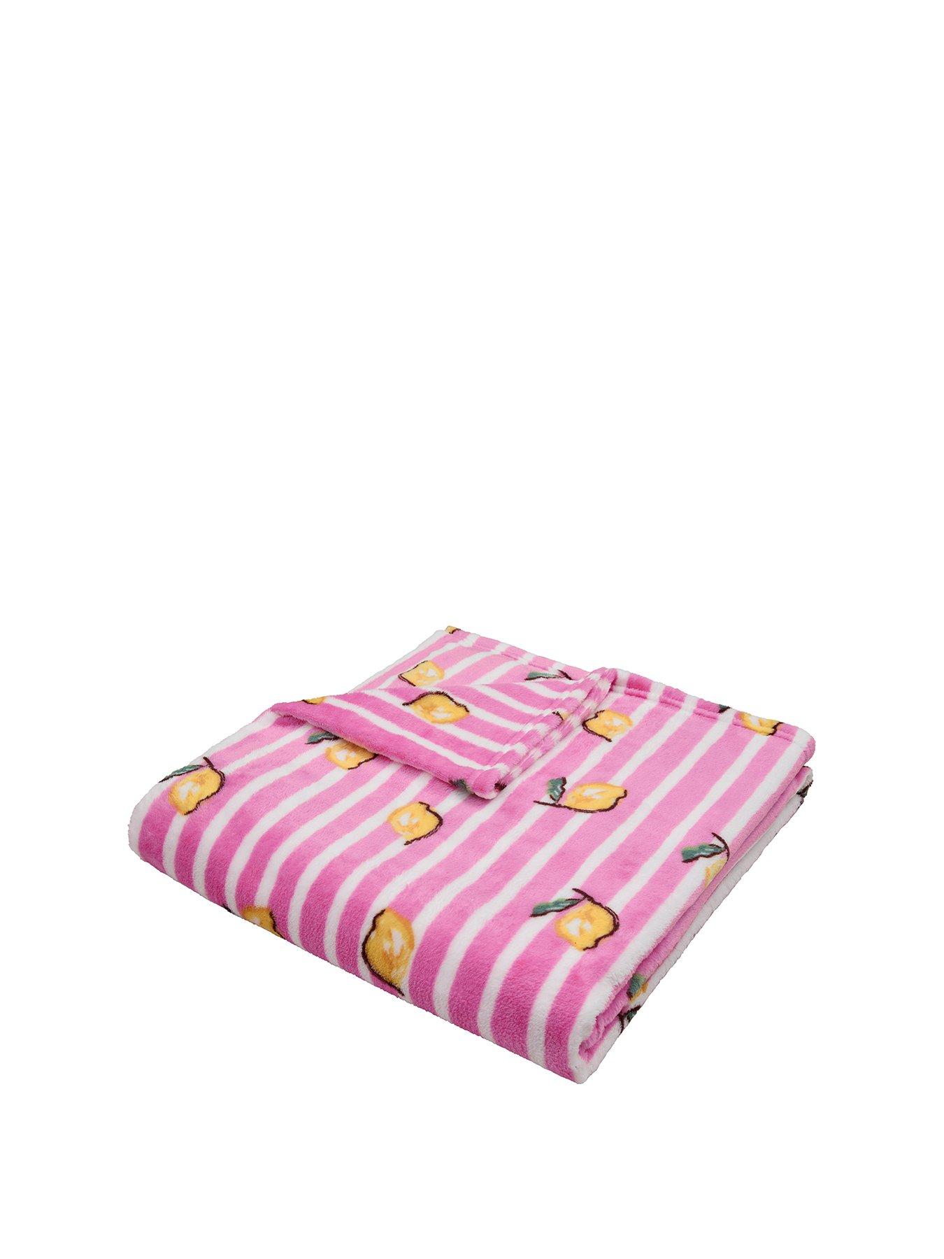 Image 2 of 5 of Fusion Summer Fruits Throw In Pink 120 X 150cm