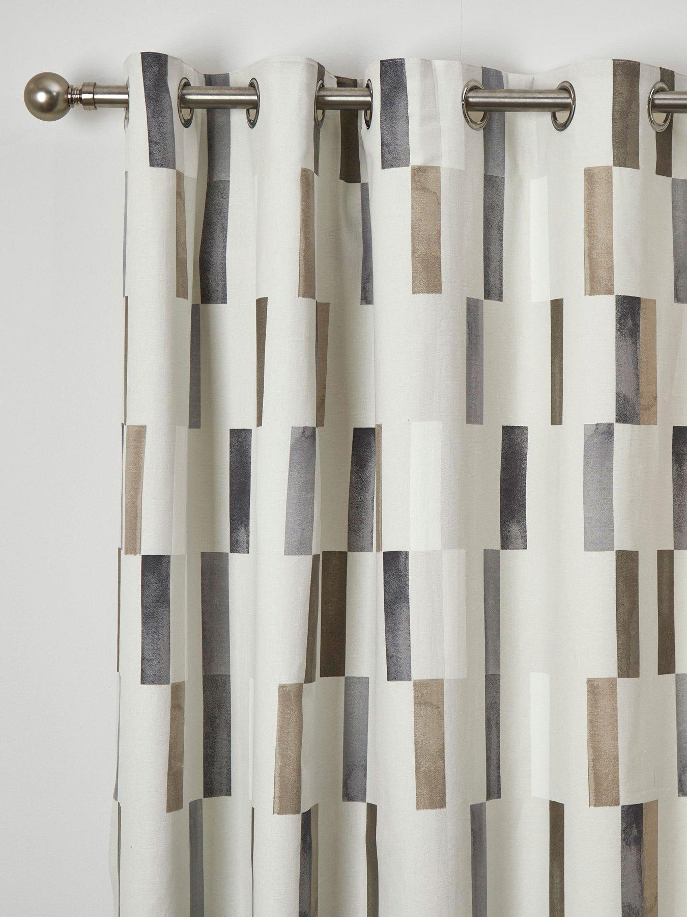 Image 2 of 4 of Fusion Oakland Eyelet Curtains In Natural