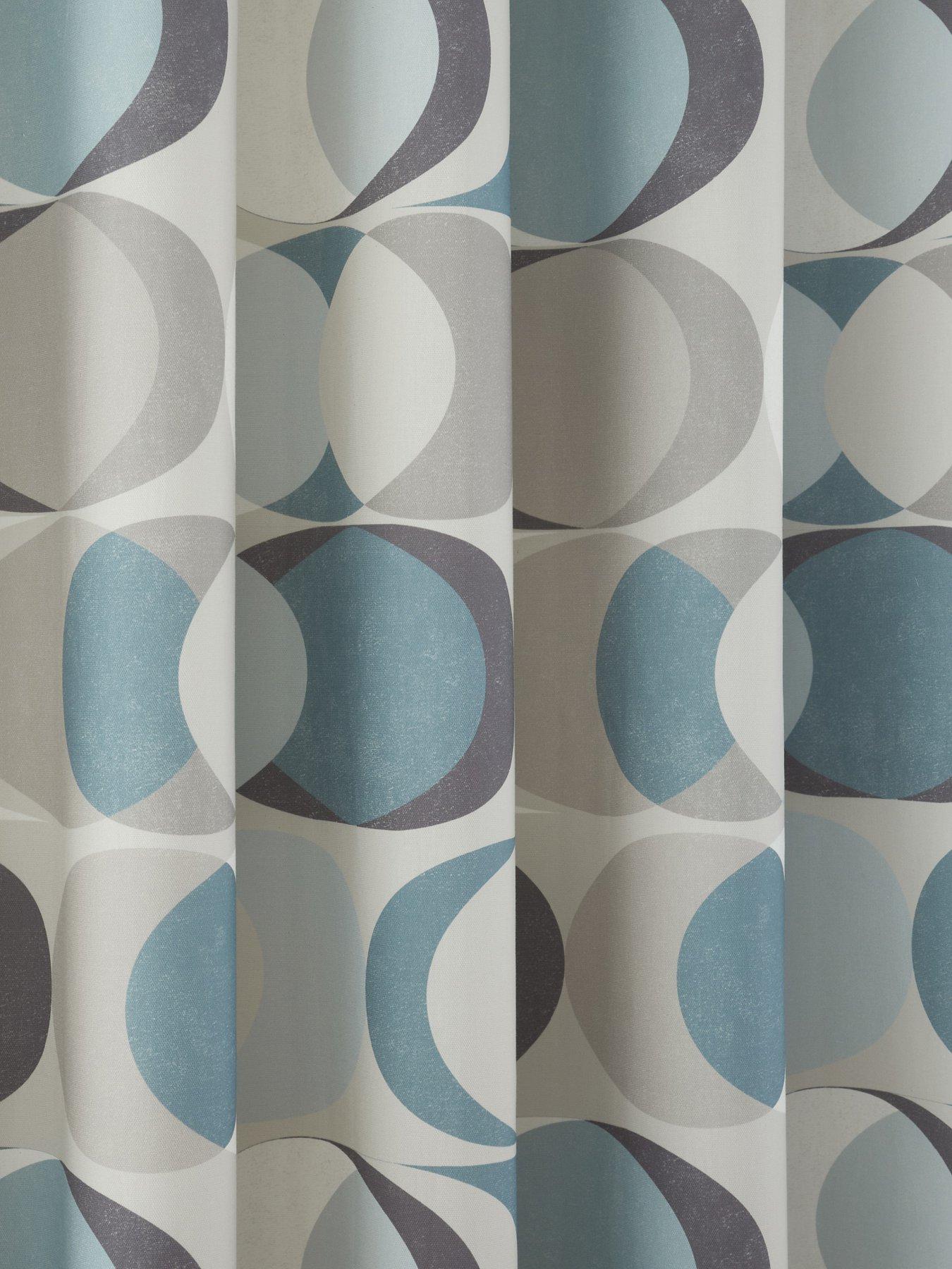 Image 3 of 3 of Fusion Sander Eyelet Curtains In Duck Egg