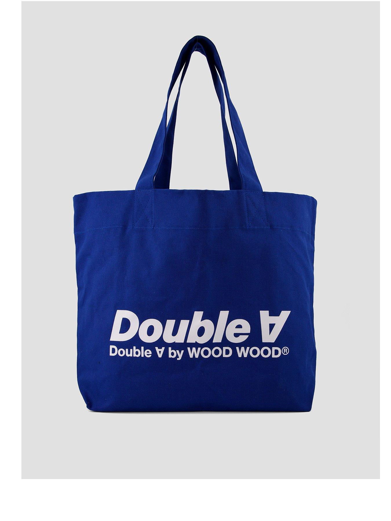 Double A by Wood Wood Conner Logo Tote - Bright Blue