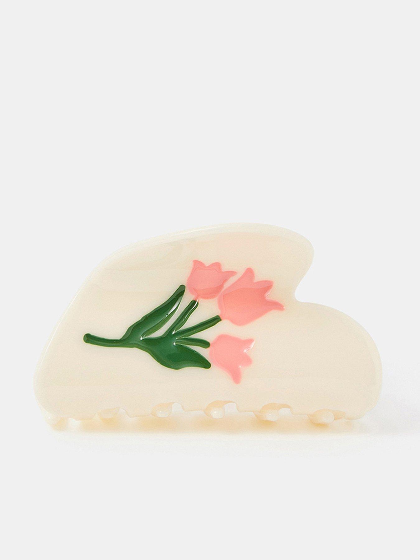 Accessorize Tulip Claw Clip - Cream