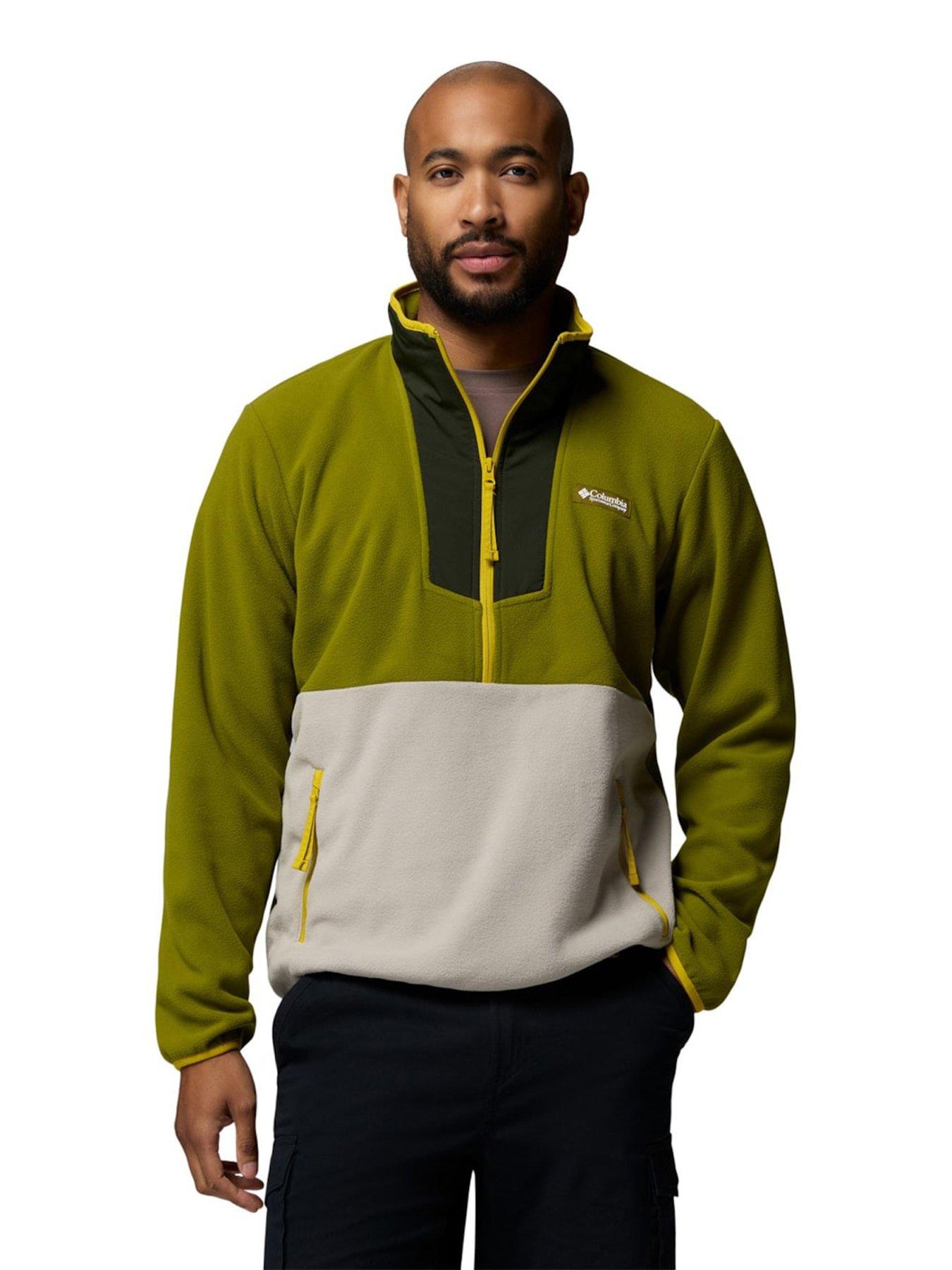 helly-hansen-mens-sequoia-grove-half-zip-fleece-greenfront