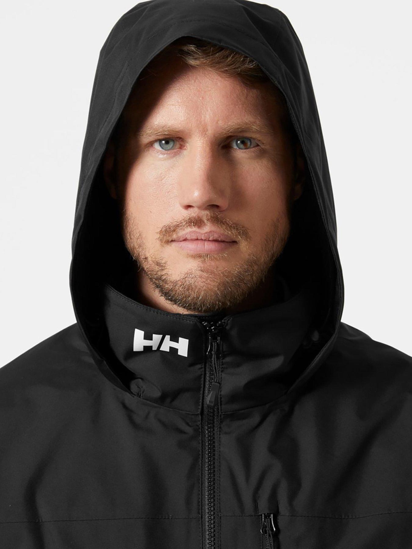 Image 4 of 5 of Helly Hansen Mens Crew Hooded Midlayer Jacket 2 -black
