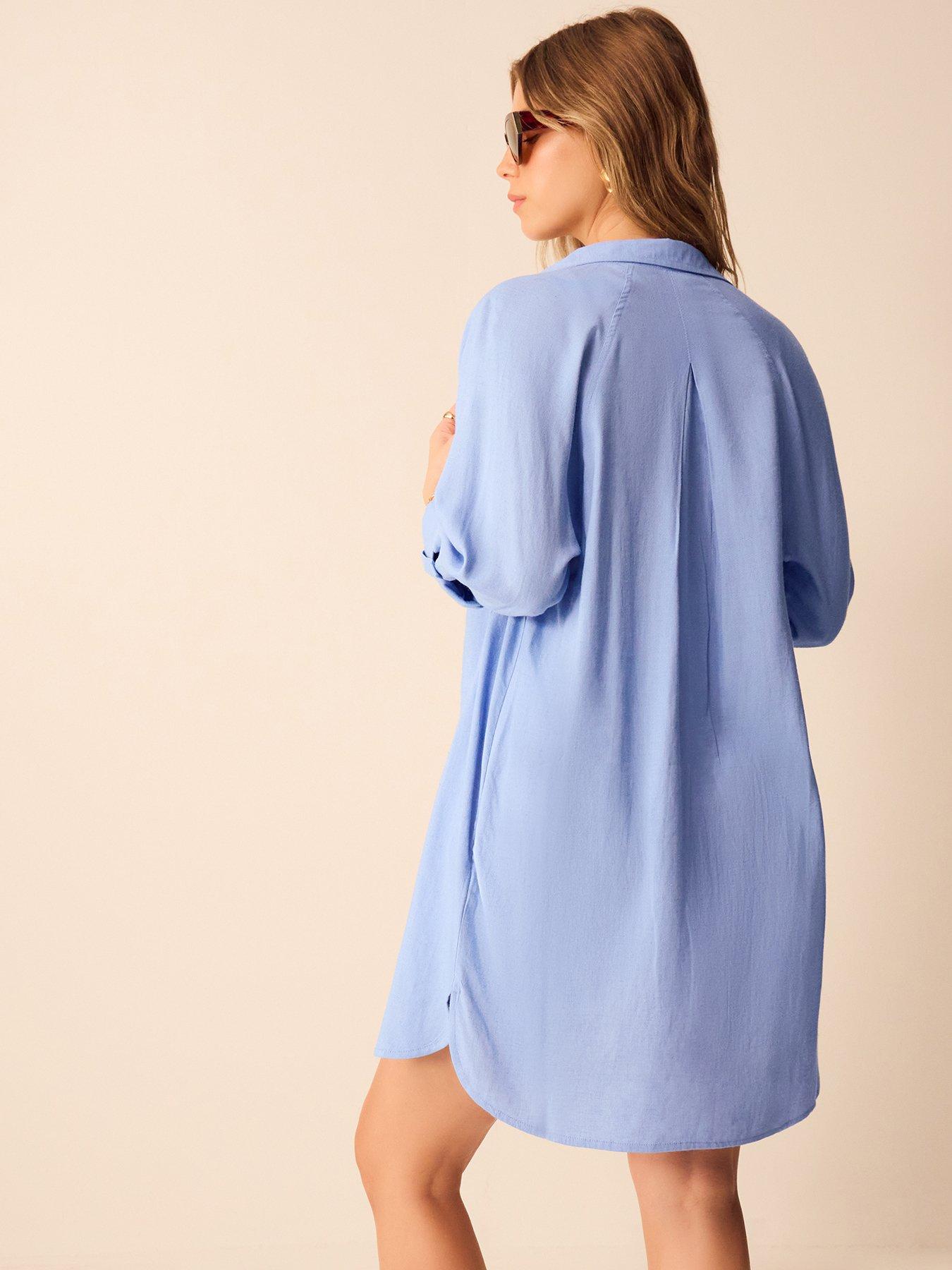 accessorize-lace-trim-beach-cover-up-shirt-bluestillFront