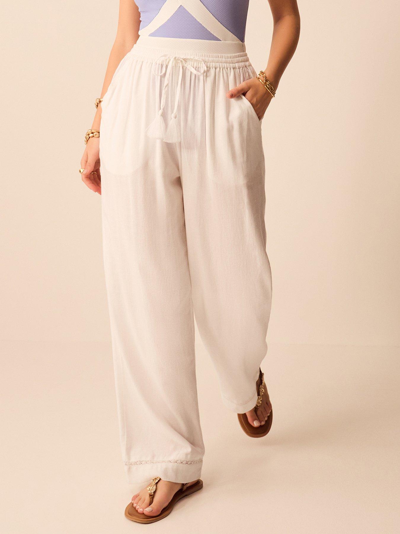 accessorize-lace-trim-wide-leg-beach-trousers-whitefront