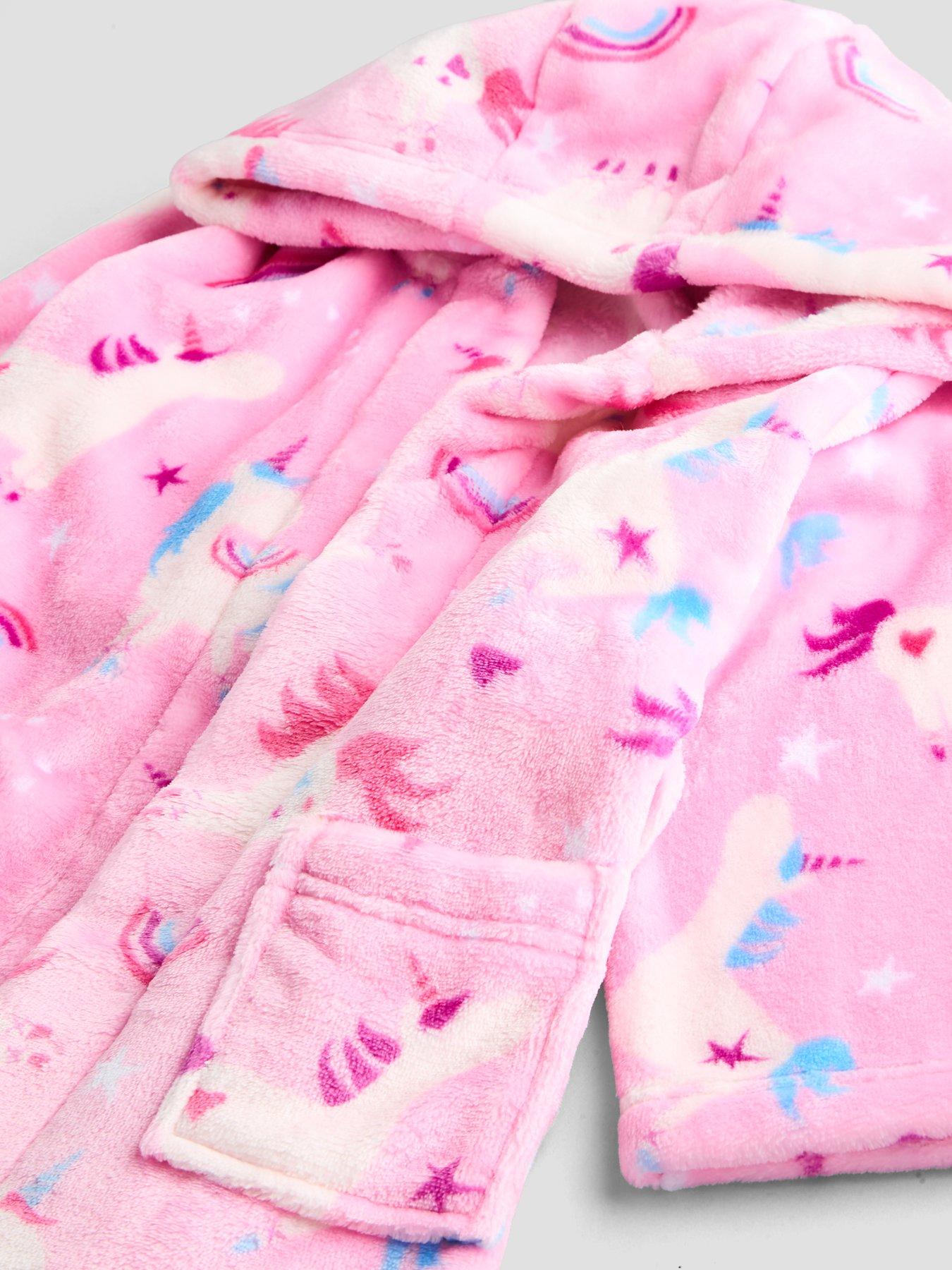 Image 3 of 5 of The Very Collection Unicorn Fleece Dressing Gown