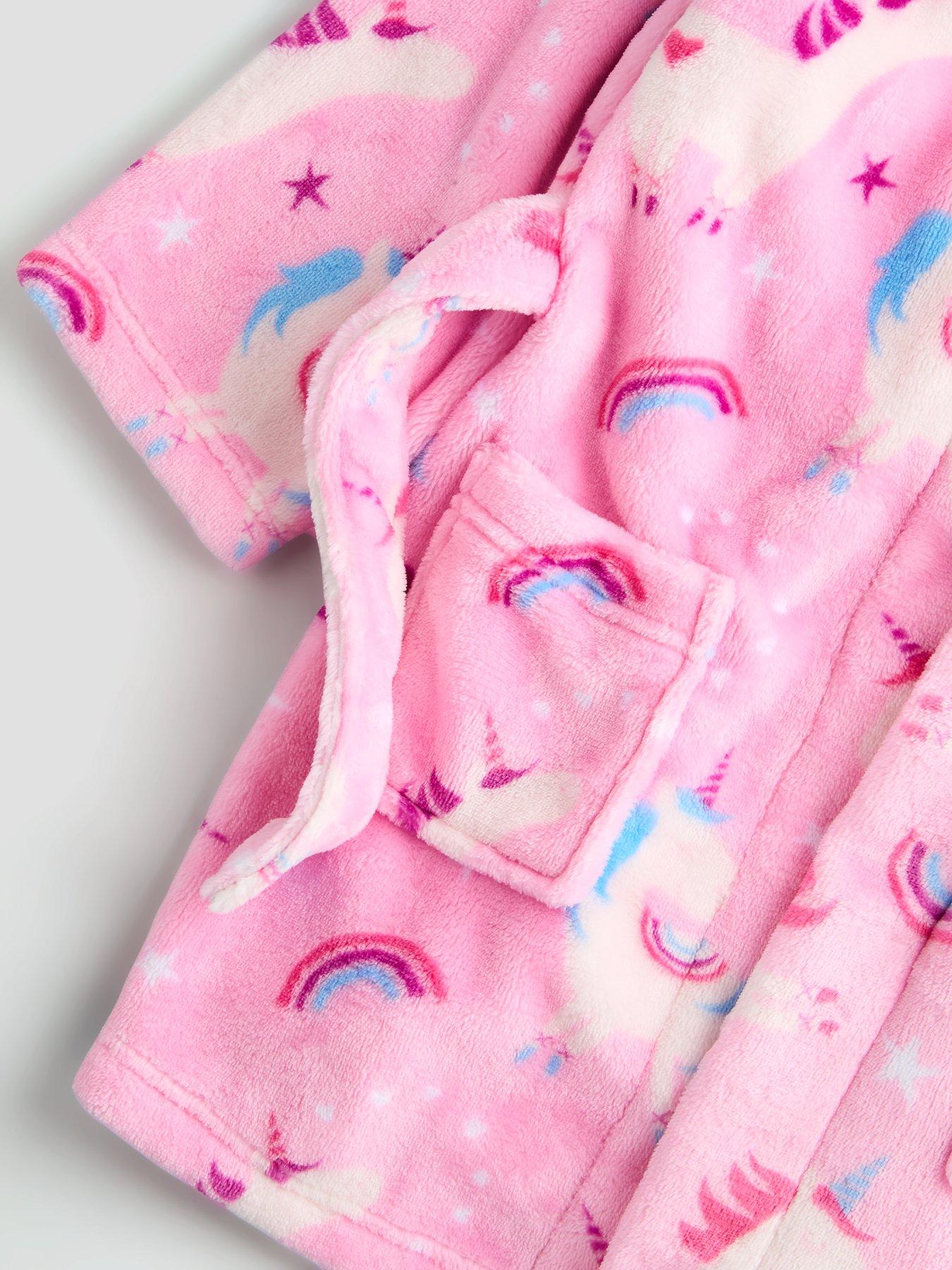 Image 4 of 5 of The Very Collection Unicorn Fleece Dressing Gown