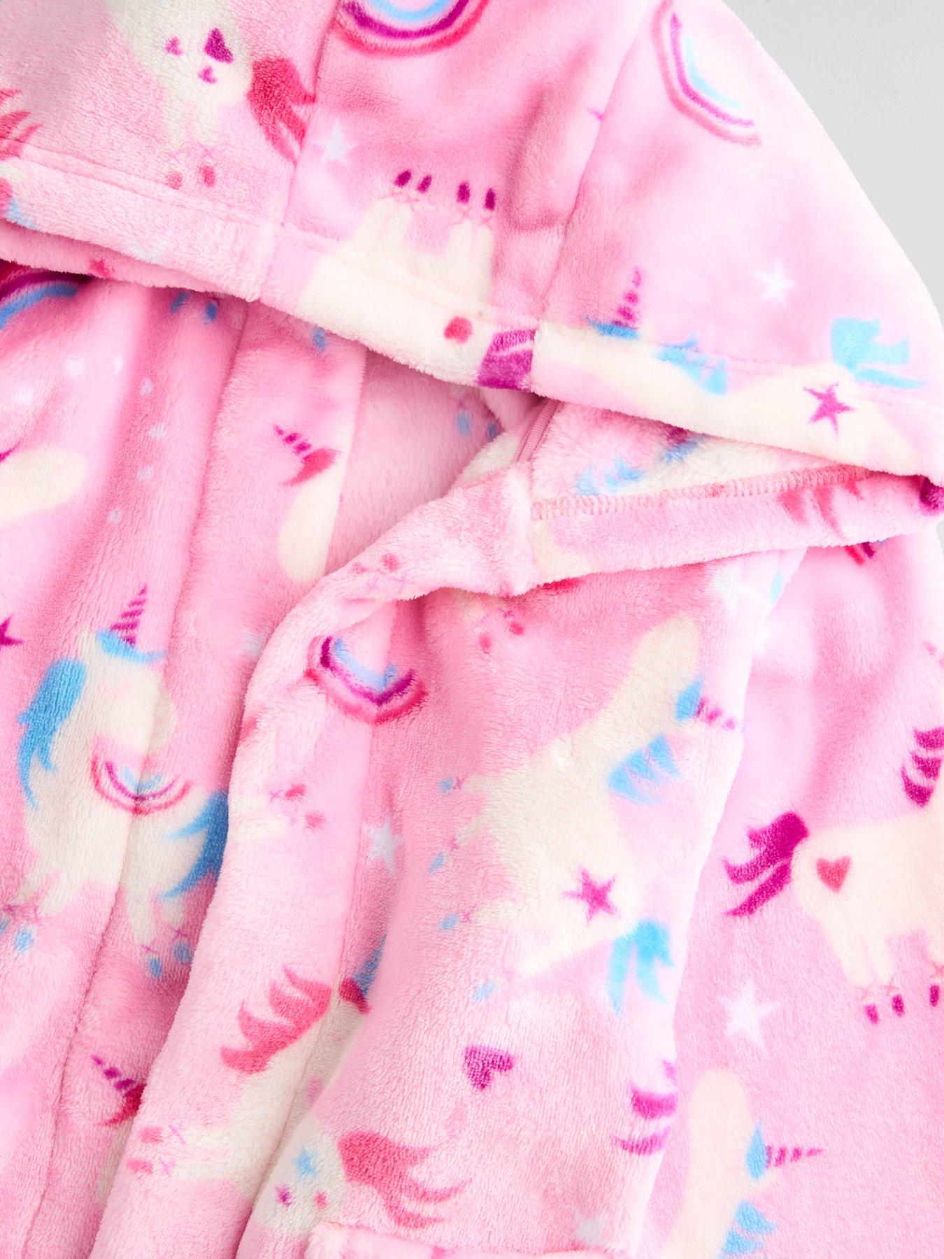Image 5 of 5 of The Very Collection Unicorn Fleece Dressing Gown