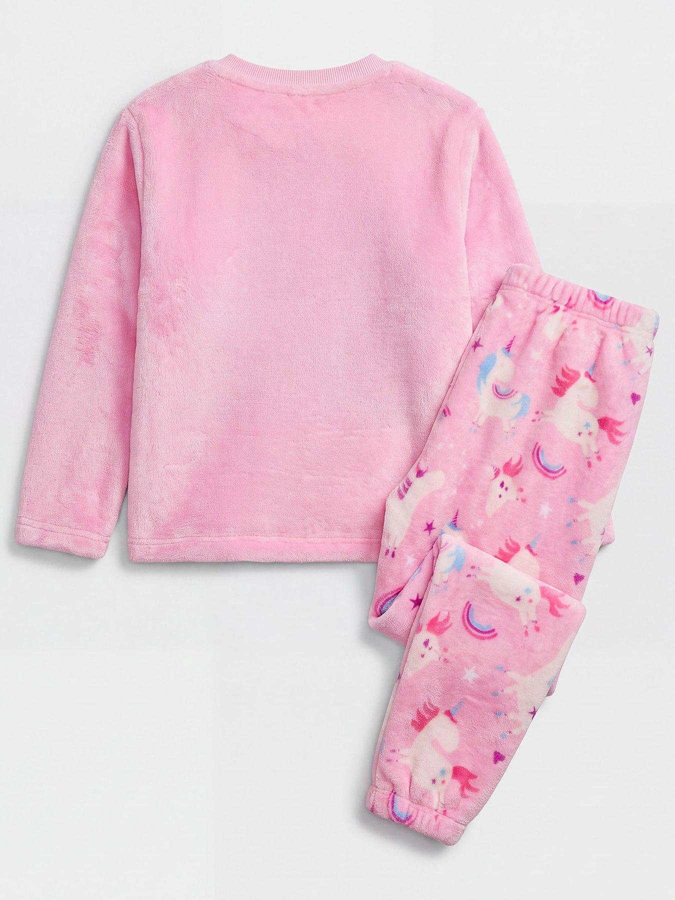 Image 2 of 4 of The Very Collection Unicorn Fleece Pyjama