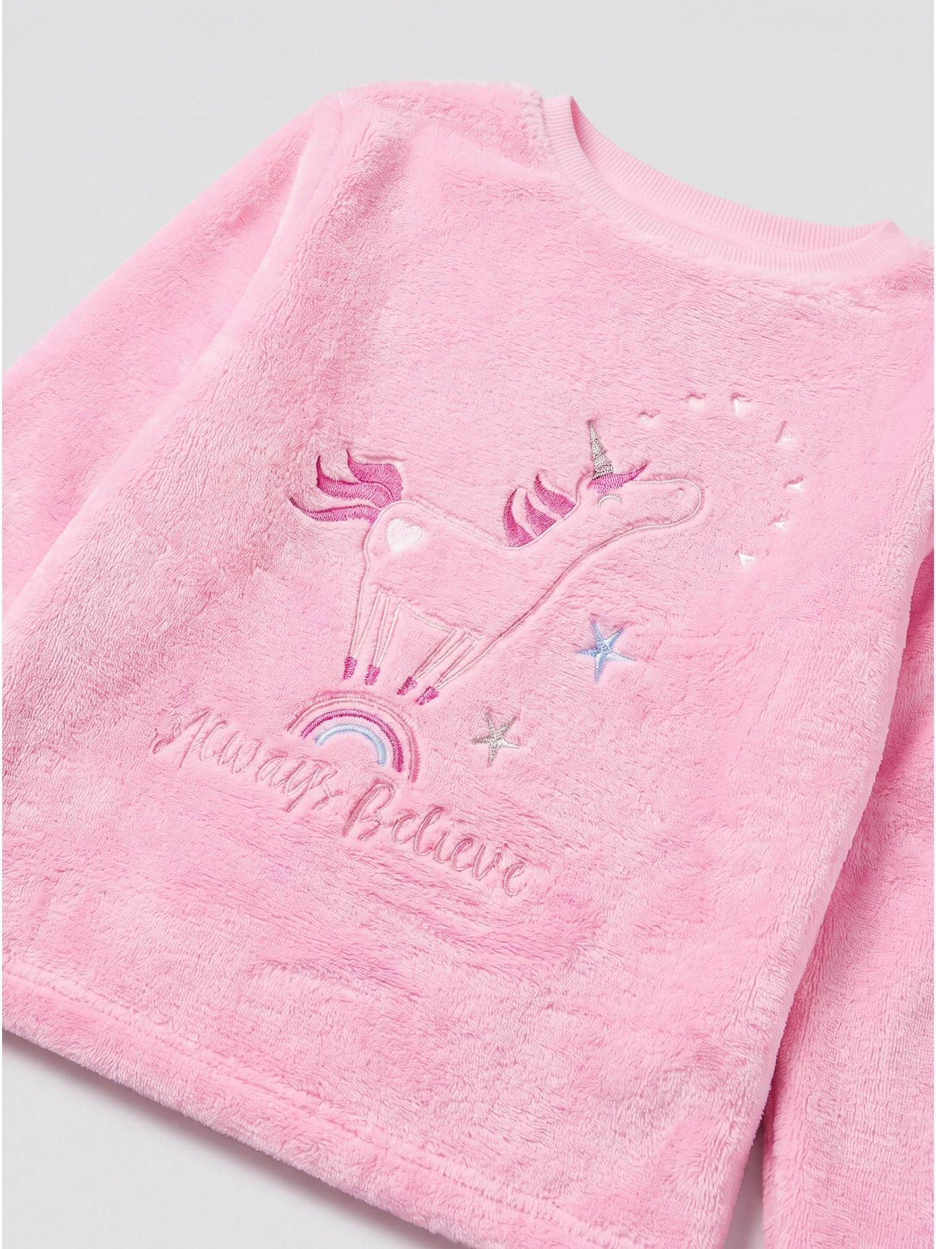 Image 3 of 4 of The Very Collection Unicorn Fleece Pyjama